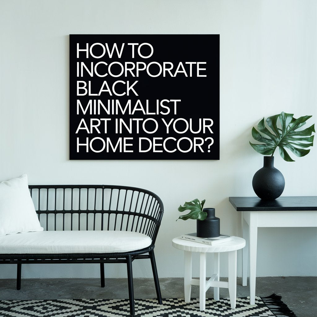 How to Incorporate Black Minimalist Art into Your Home Decor