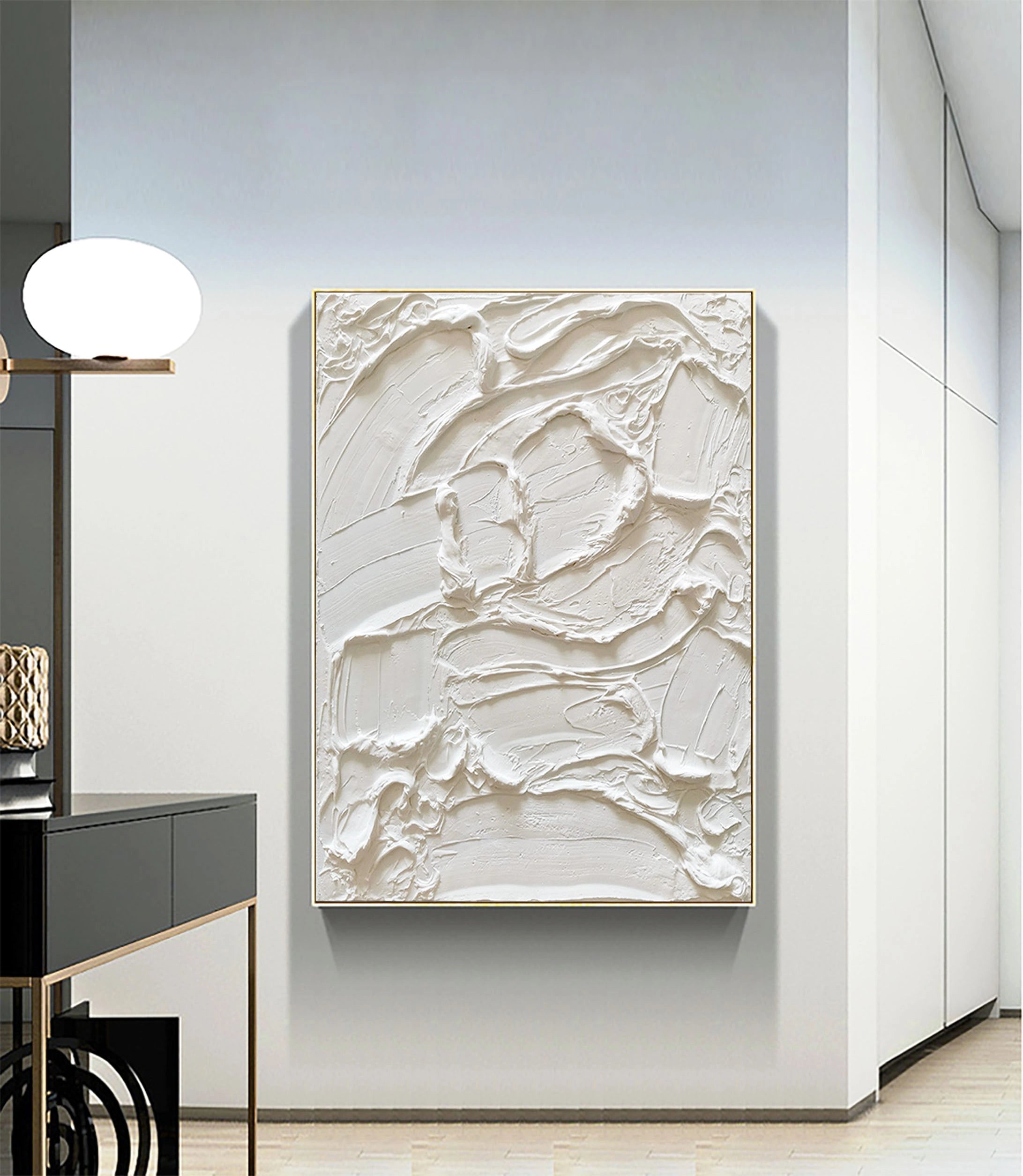 Plaster Art Minimalist Textured Painting #MM035