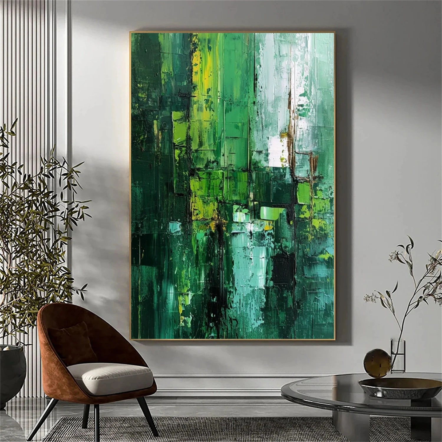 Blue & Green Abstract #BG117