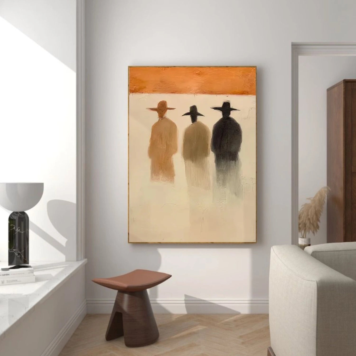 Contemporary Abstract Minimalist Textured Wall Art #CW052