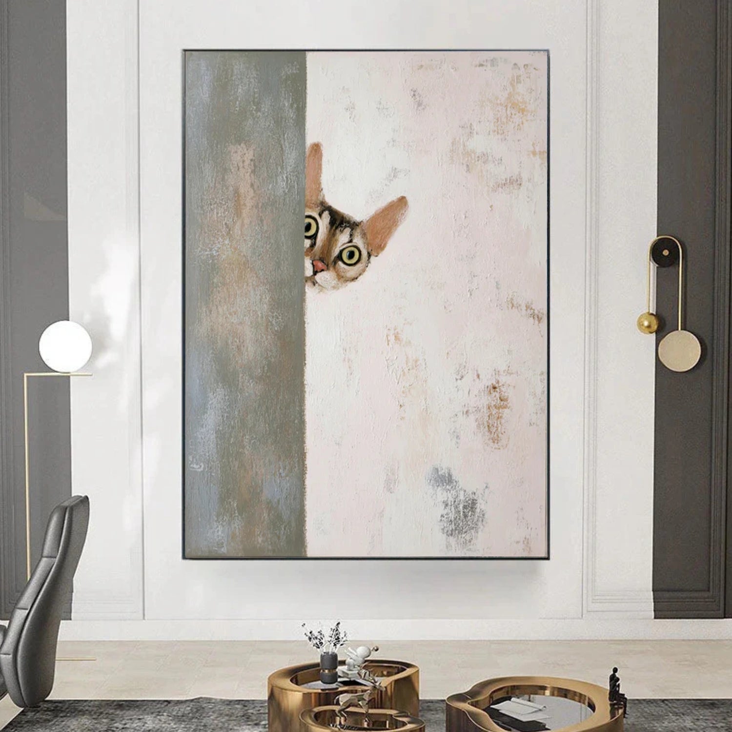 Abstract Animal Canvas Art #AP203