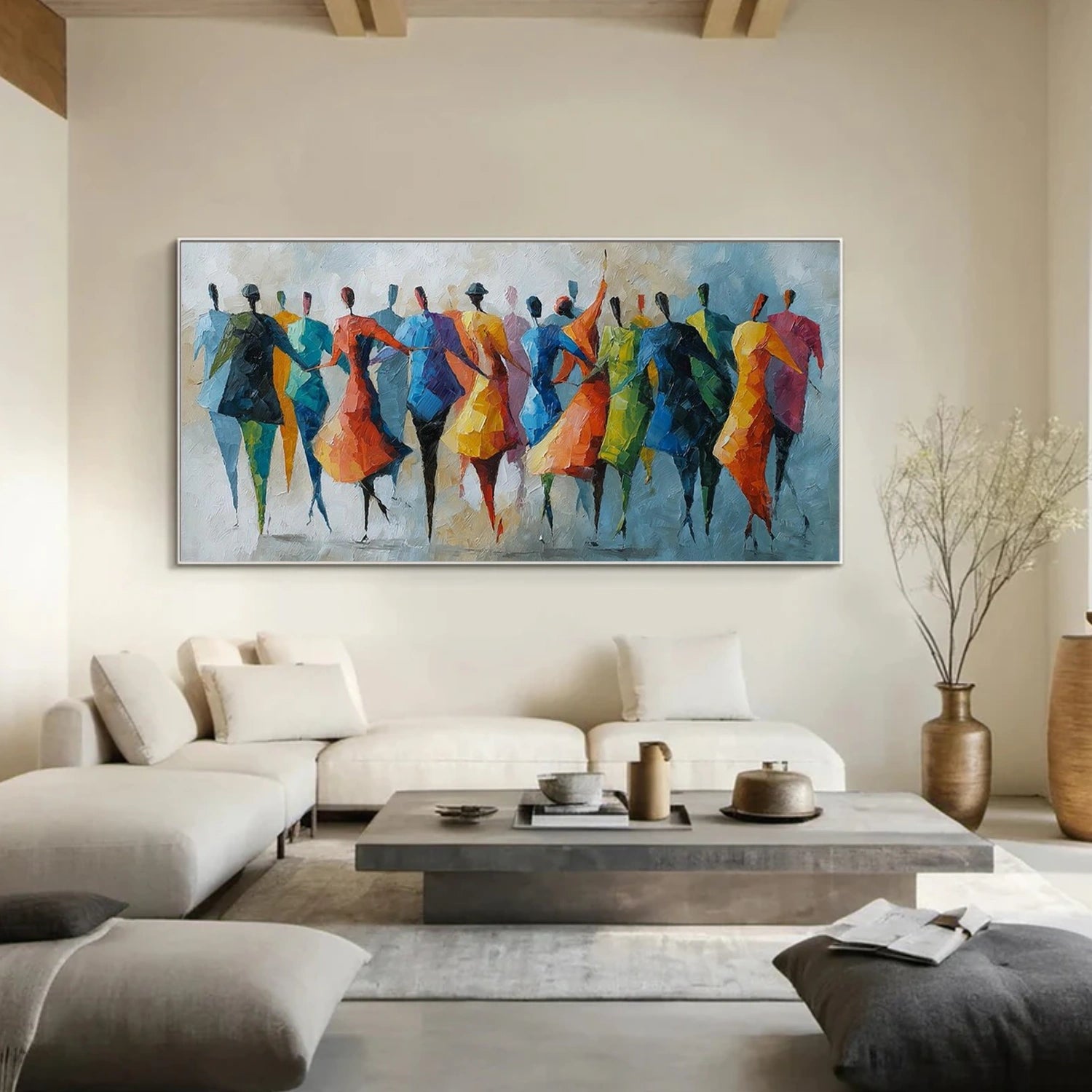 Colorful Abstract Portrait Wall Art #PT032