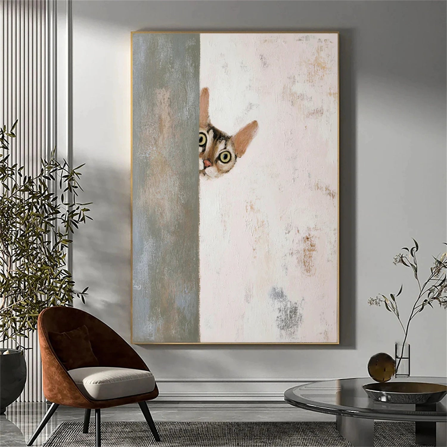 Abstract Animal Canvas Art #AP203