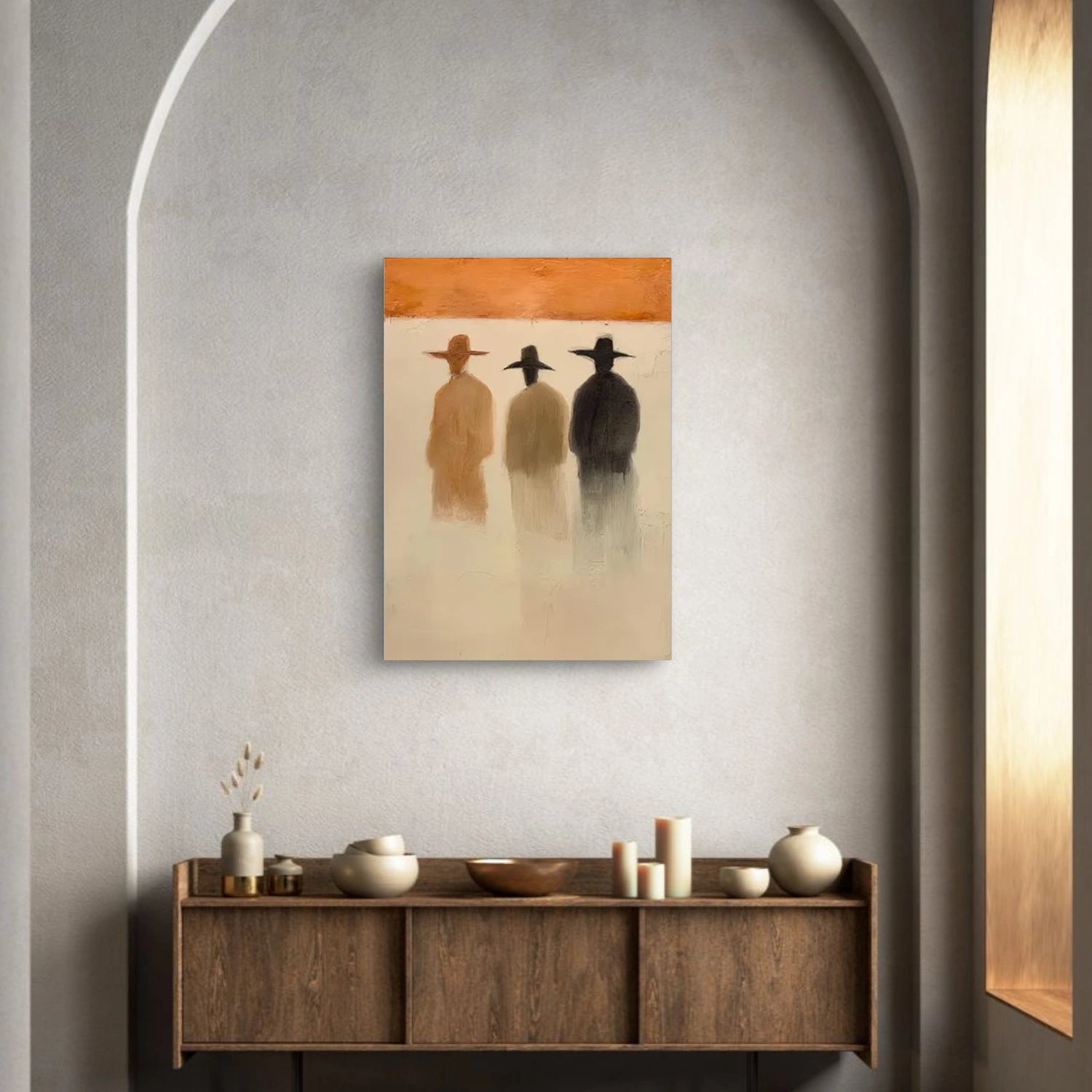 Contemporary Abstract Minimalist Textured Wall Art #CW052
