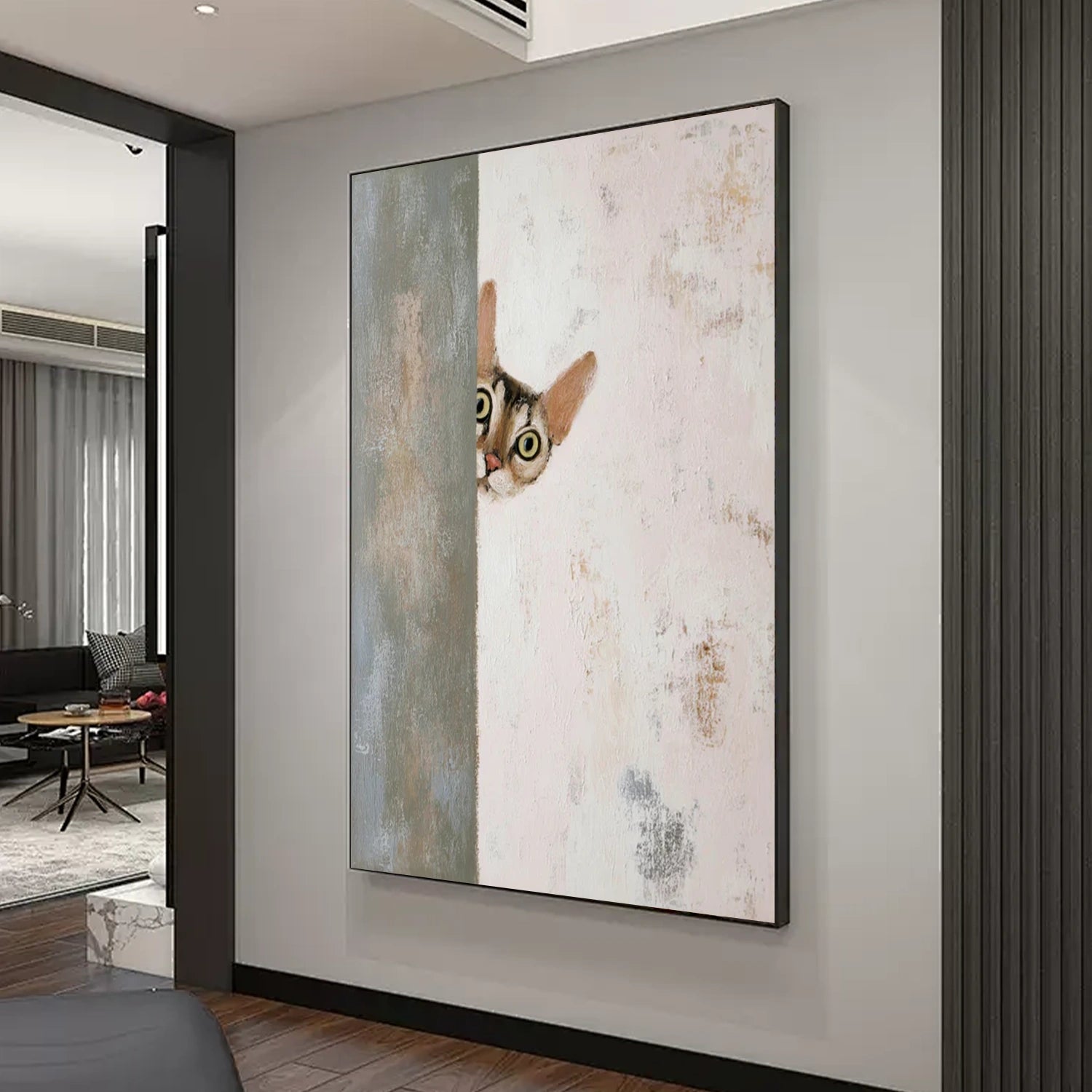 Abstract Animal Canvas Art #AP203