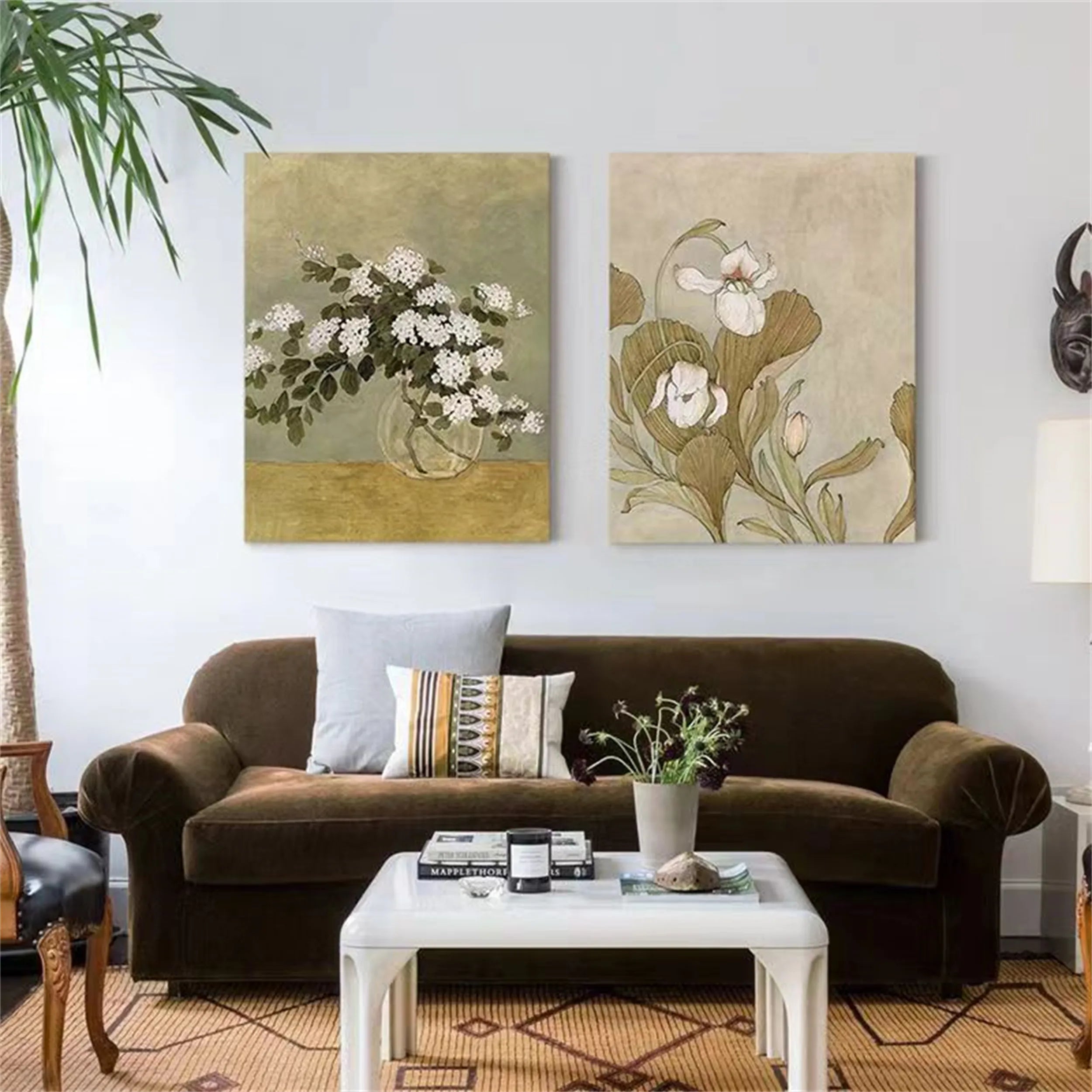 Flower And Tree Painting Set of 2 #FT 066