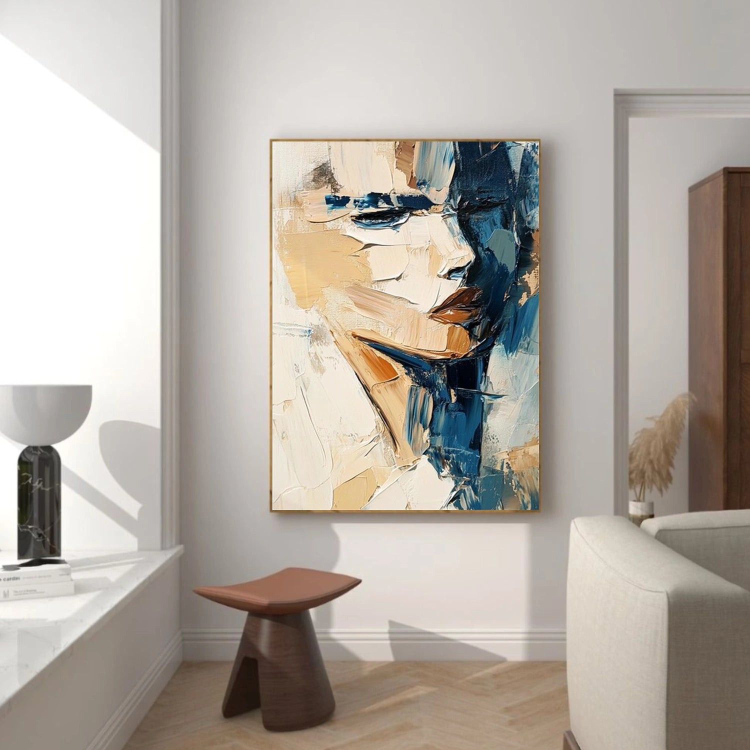 Abstract Texture Portrait Wall Art #PT033