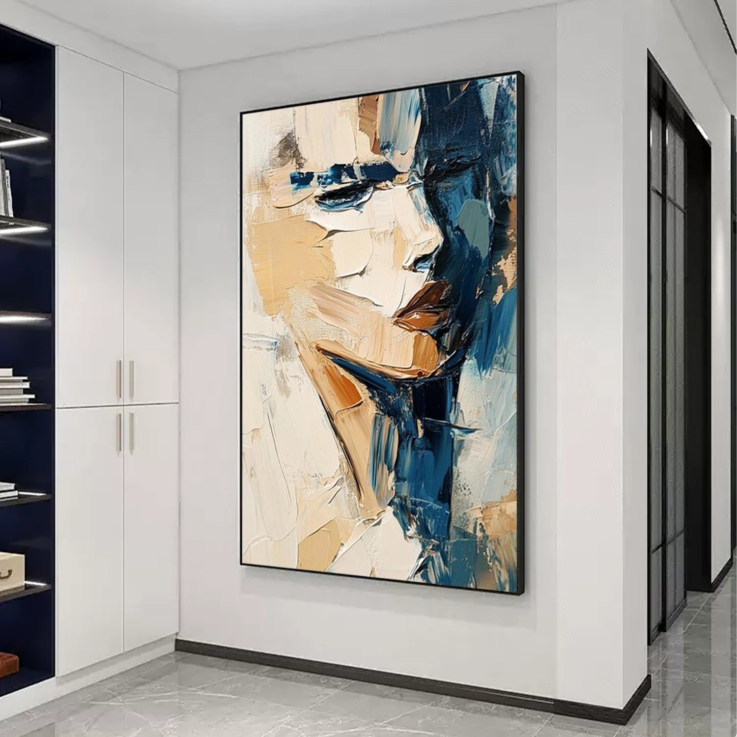 Abstract Texture Portrait Wall Art #PT033