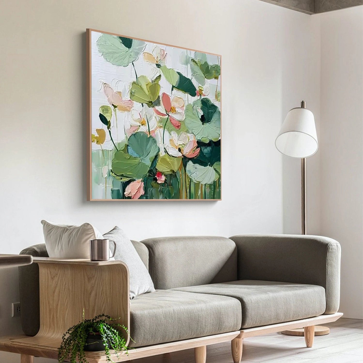 Flower & Tree Abstract Texture Canvas Art #FT 291