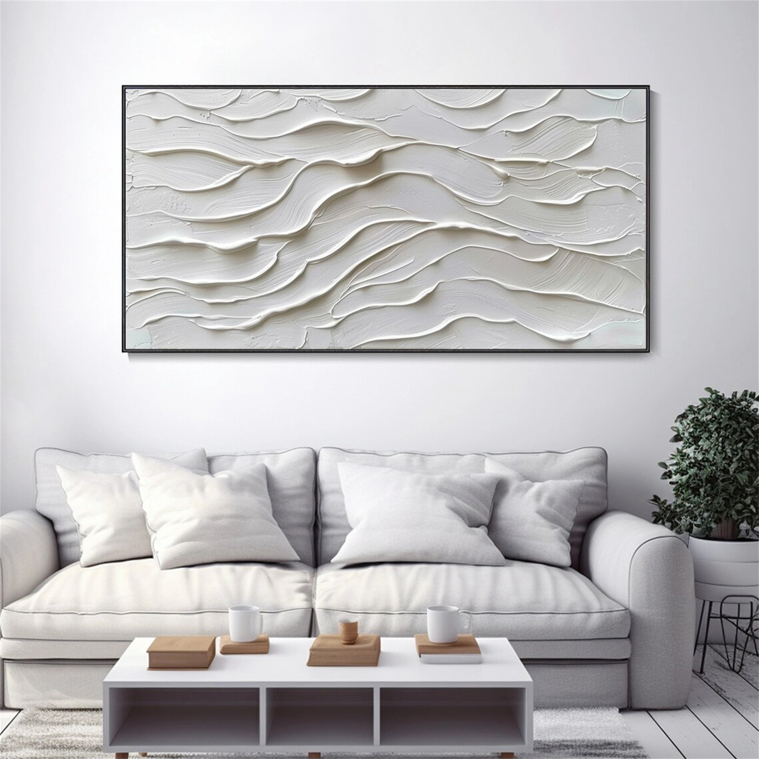 Plaster Art Minimalist Textured Painting #MM131
