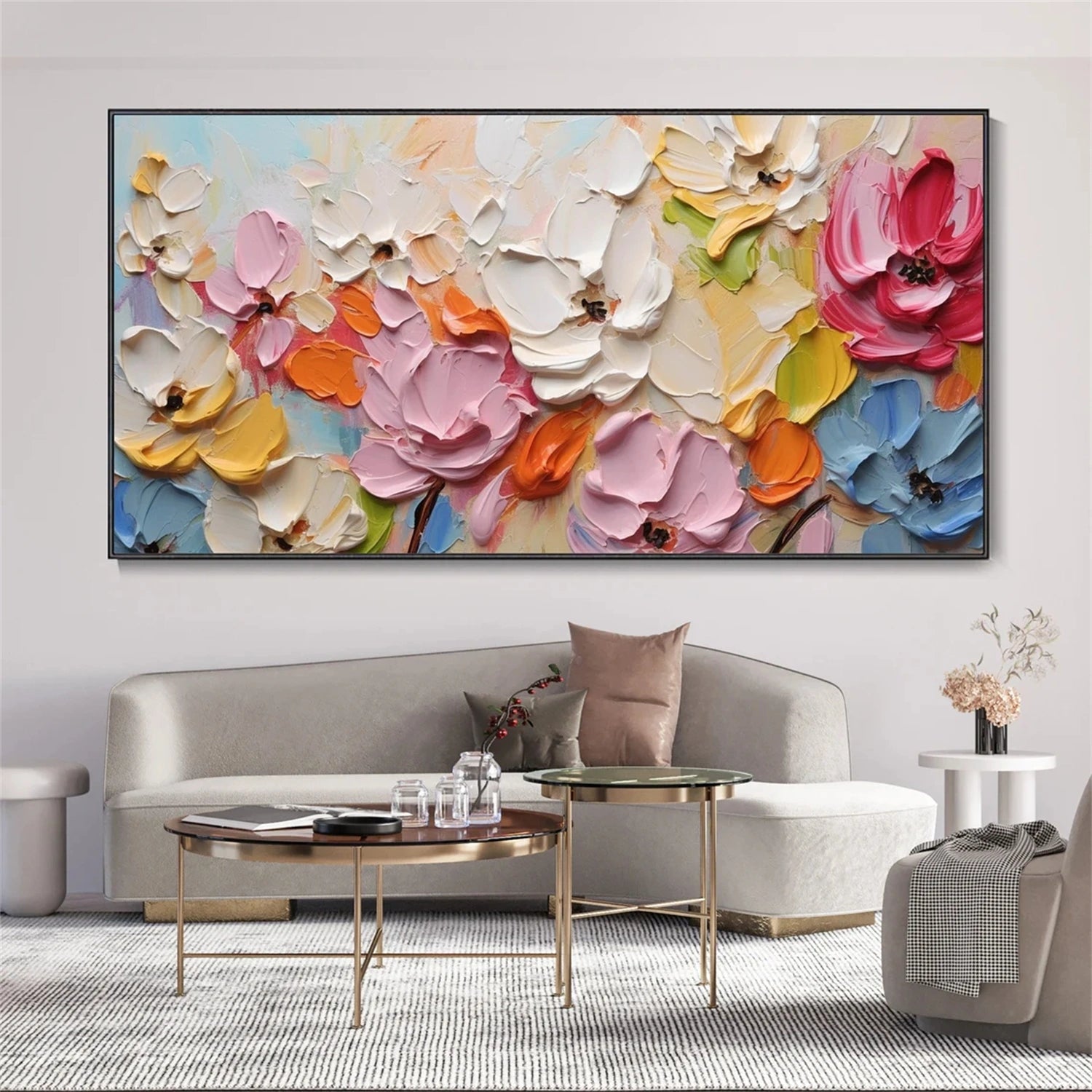 #CL-Custom Size Flower And Tree Painting #FT 120