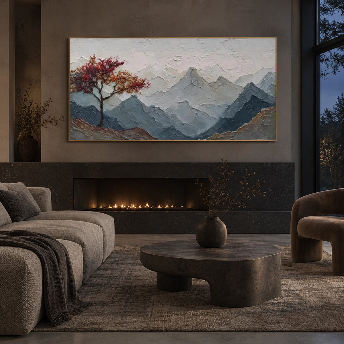 Minimalist Mountain Canvas #MM482
