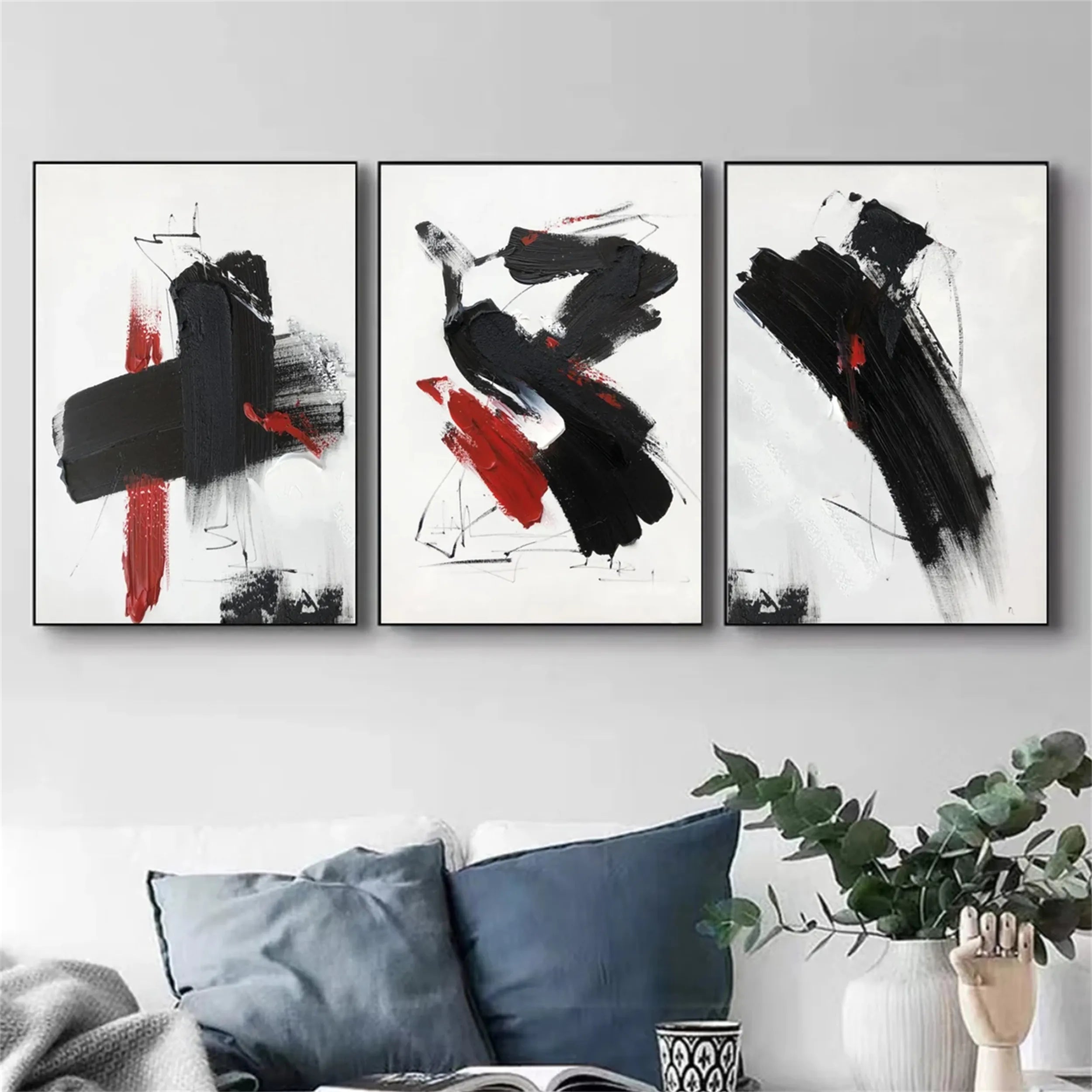 Minimalistic Balance Canvas Painting Set of 3 #MM287
