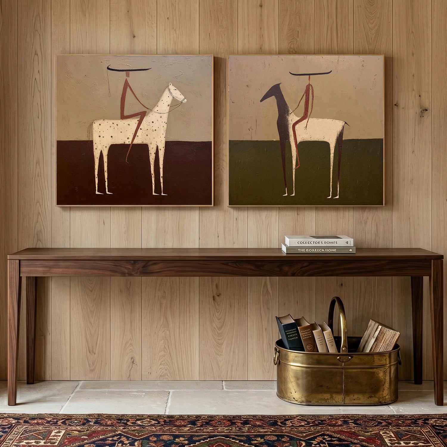 Americana Wall Art Square Set of 2 #VE096
