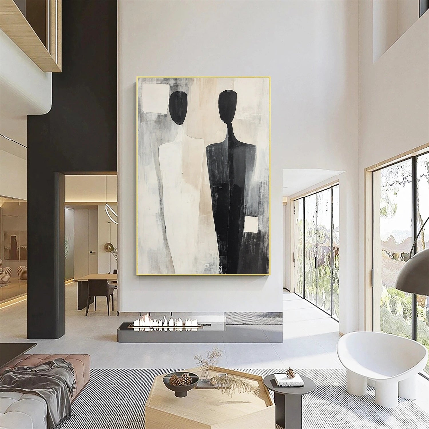Custom Contemporary Abstract Minimalist Wall Art #CW014