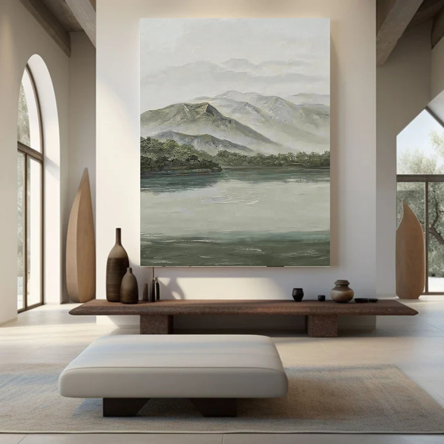 Minimalist Mountain Texture Canvas # MM428