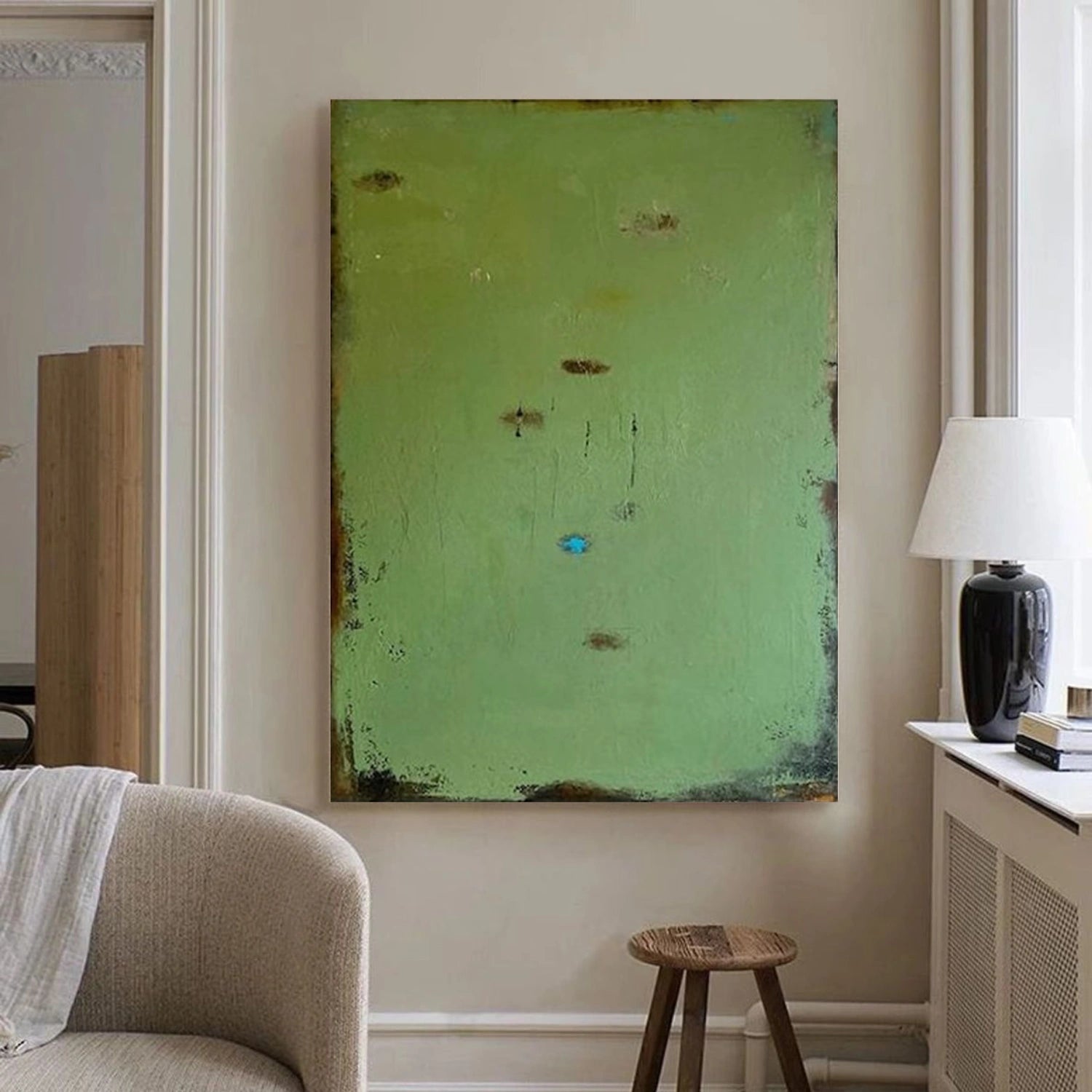 Green Wabi Sabi Wall Art # WS421