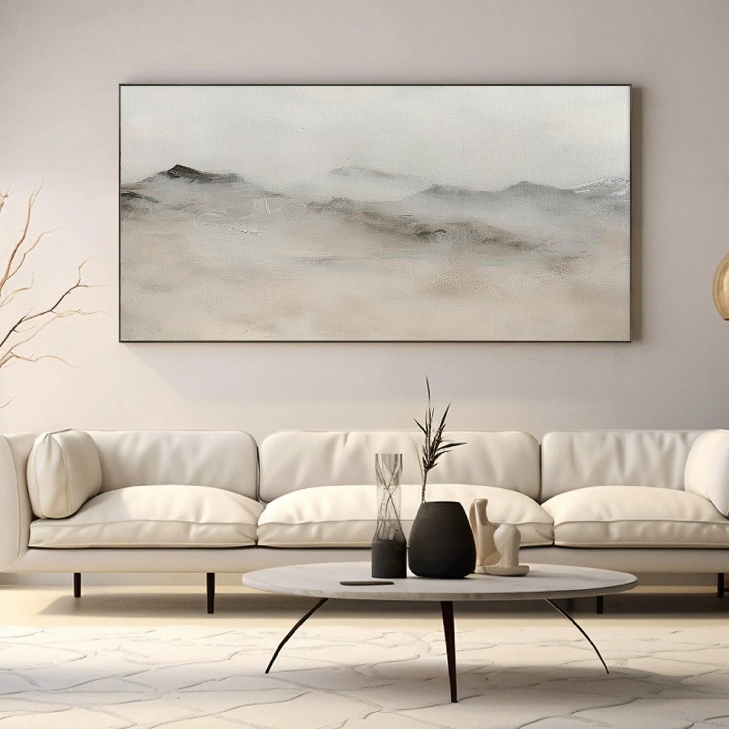 Minimalist Mountain Texture Canvas # MM424