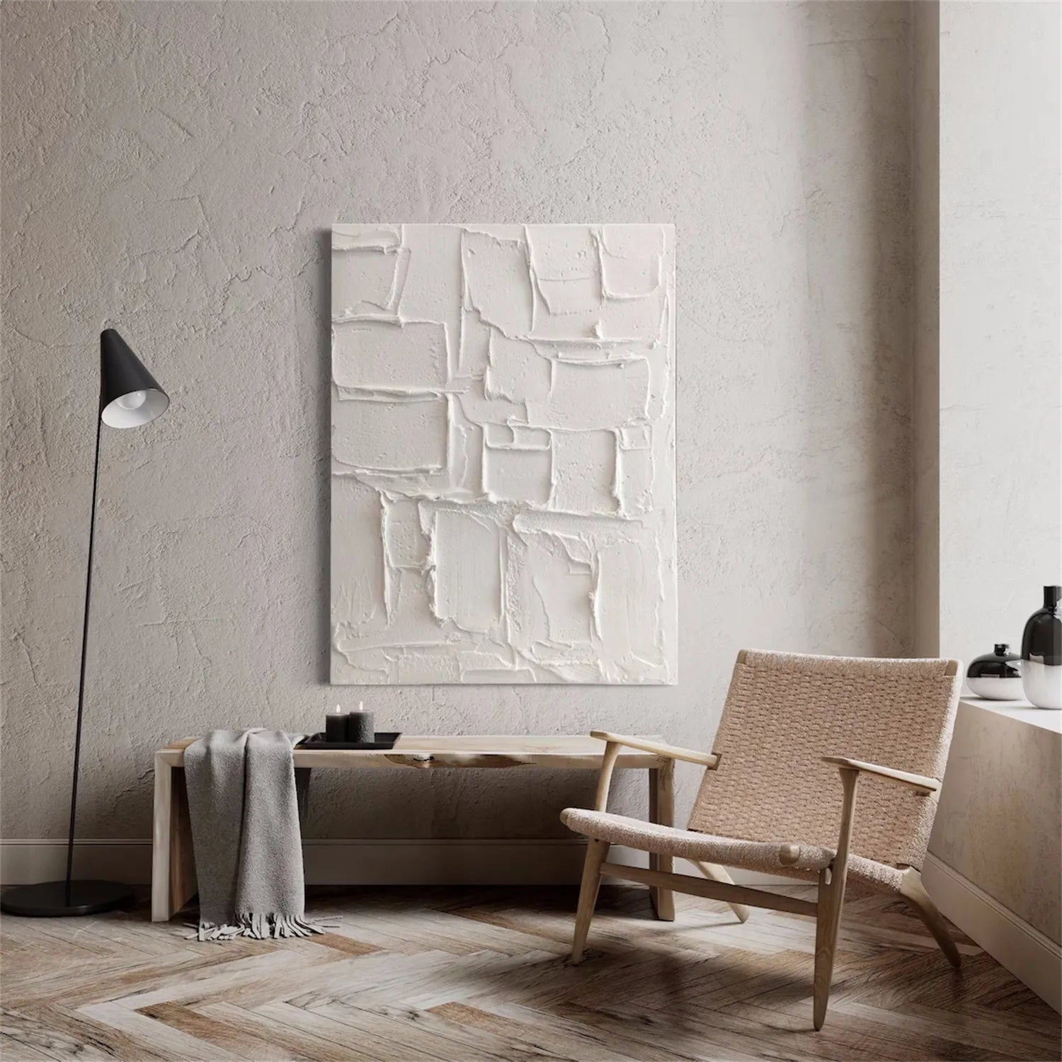 Plaster Art Minimalist Textured Painting #MM282