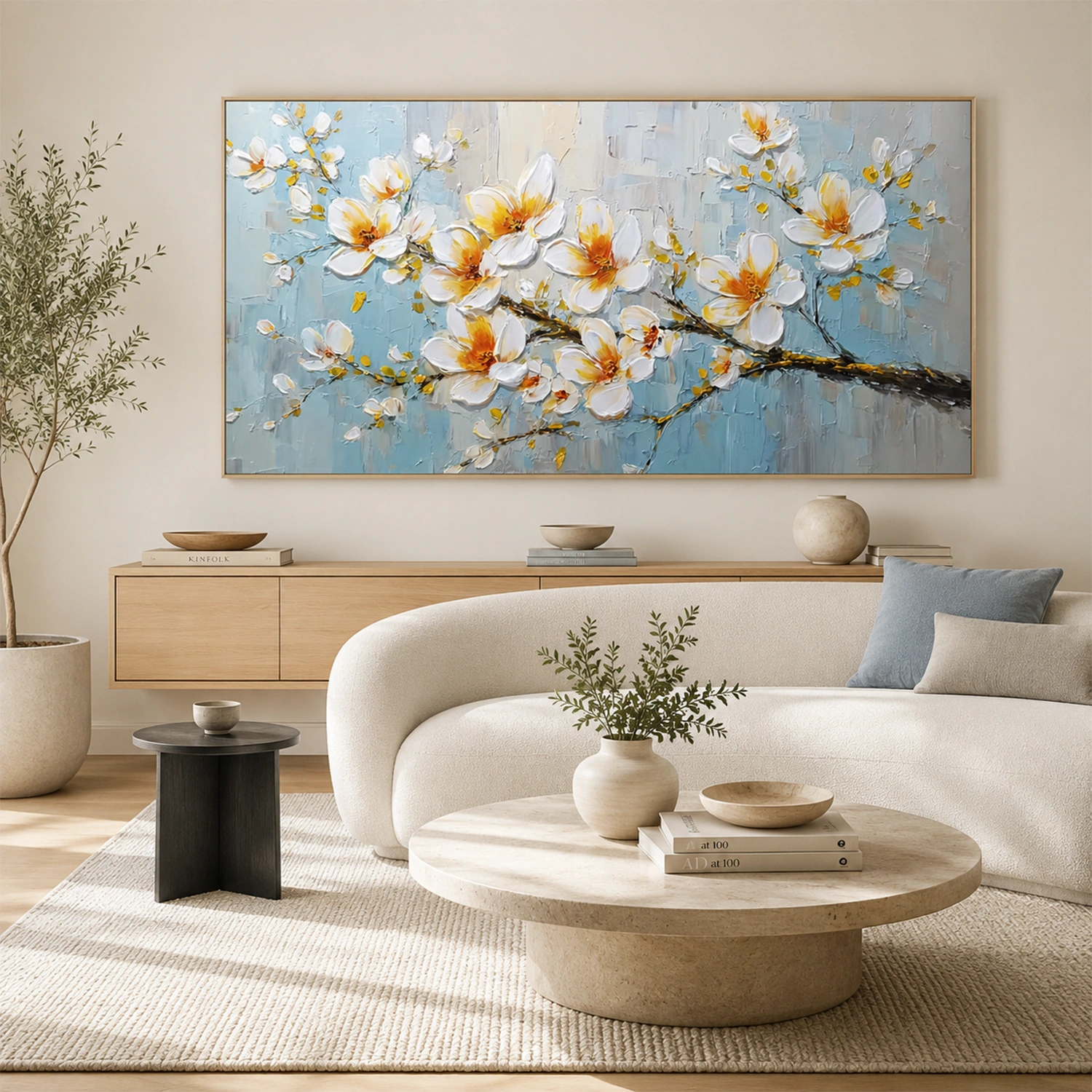Flower & Tree Abstract Texture Canvas # FT 391