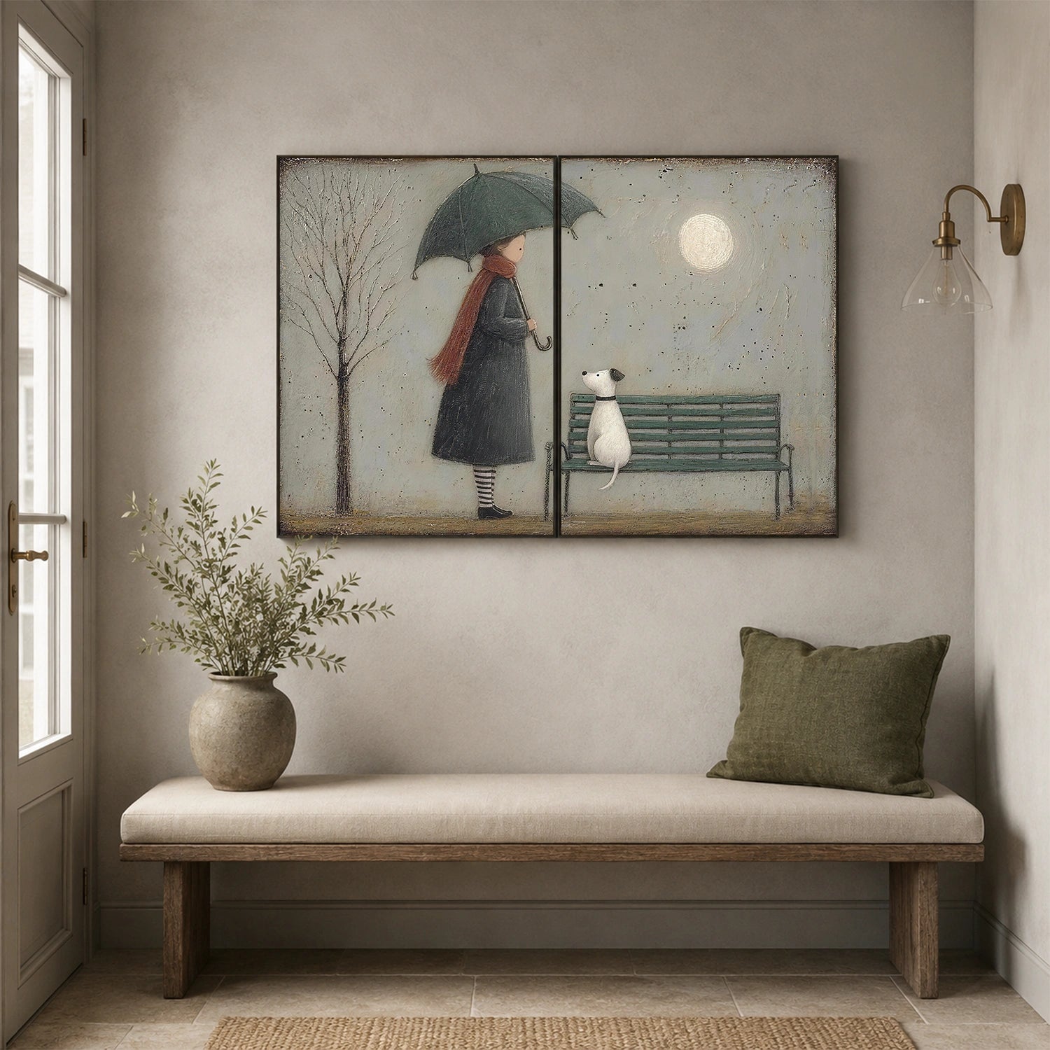 Abstract Portrait Wall Art Set of 2 #PT 086