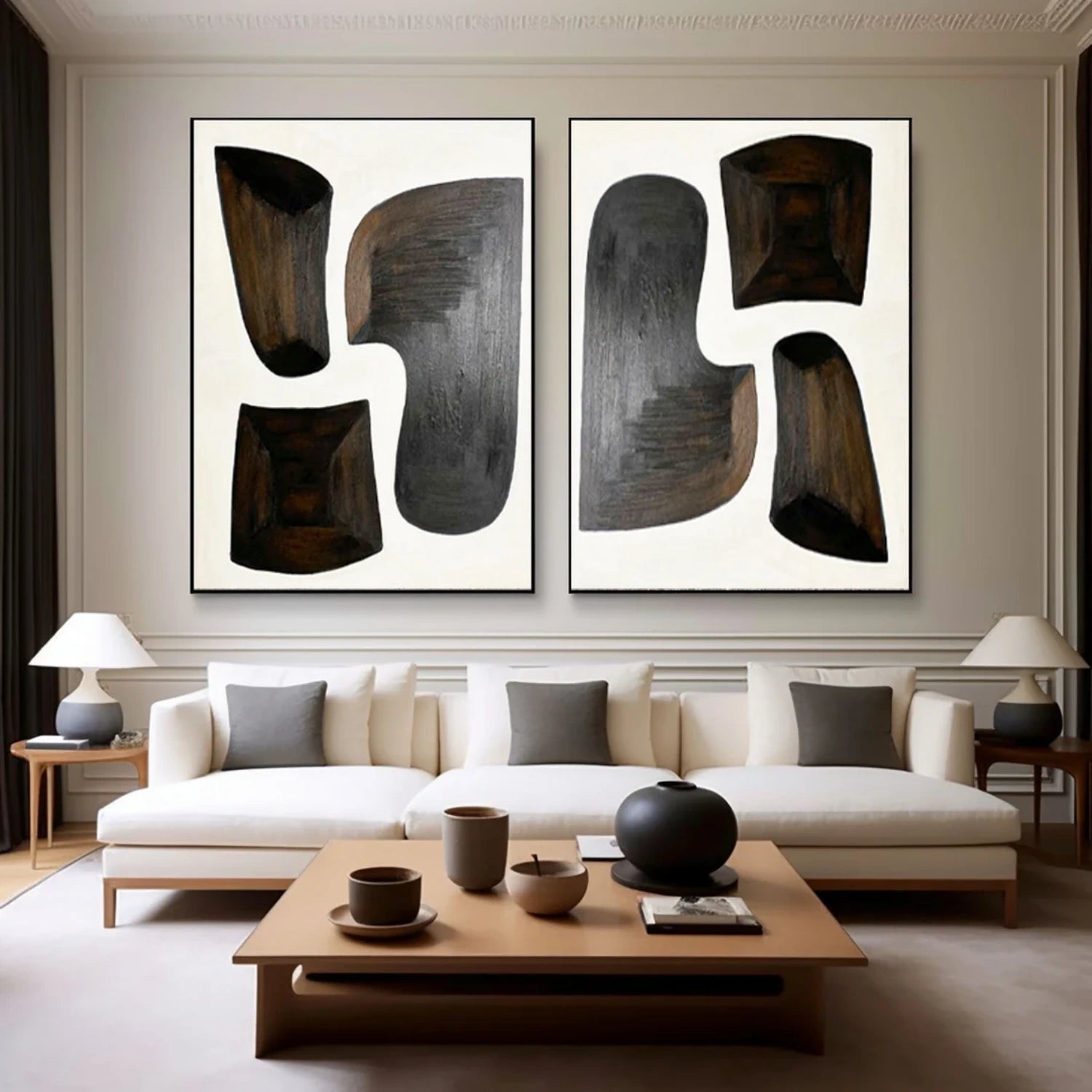 Abstract Painting Set of 2 #AB 404