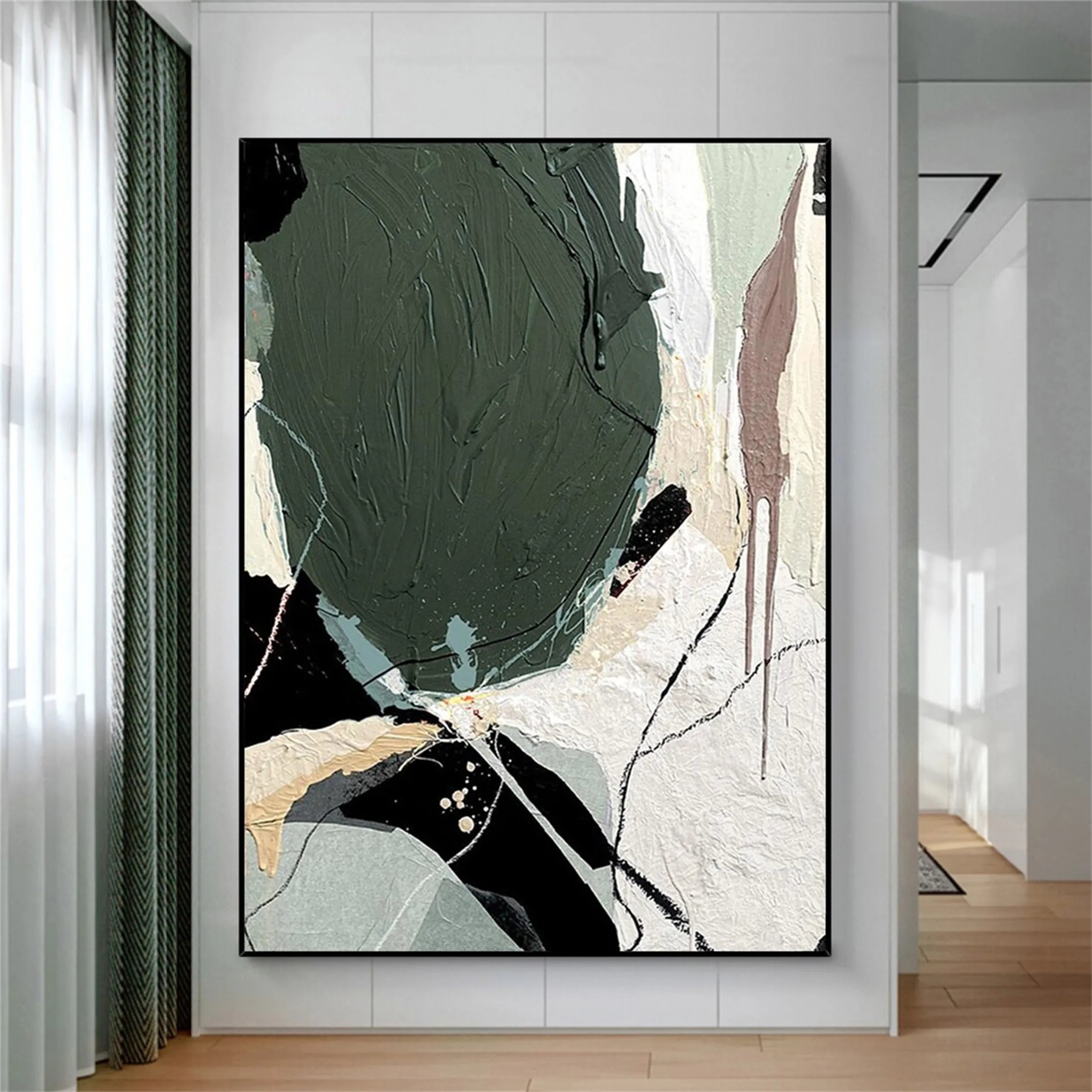 Blue & Green Abstract #BG033