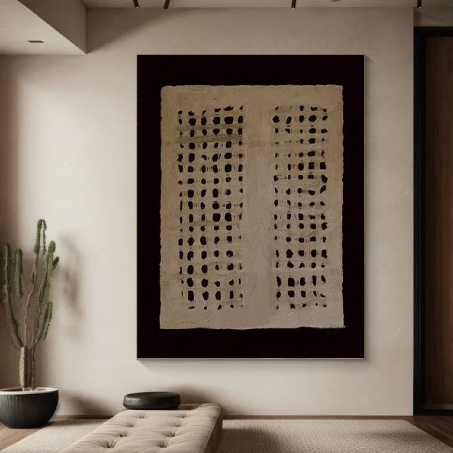 Brown & Black Wabi Sabi Wall Art #WS388