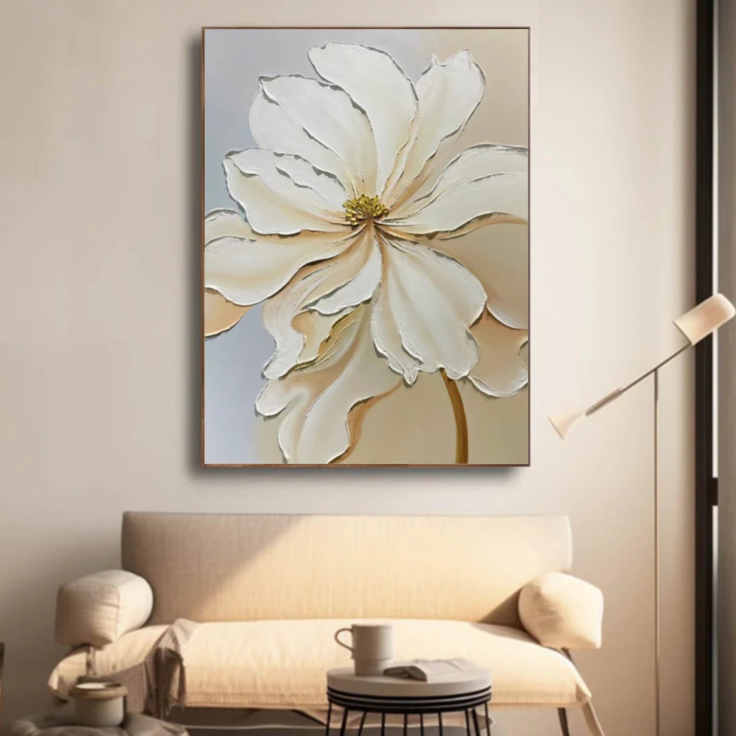 Flower & Tree Abstract Texture Canvas Art #FT 255