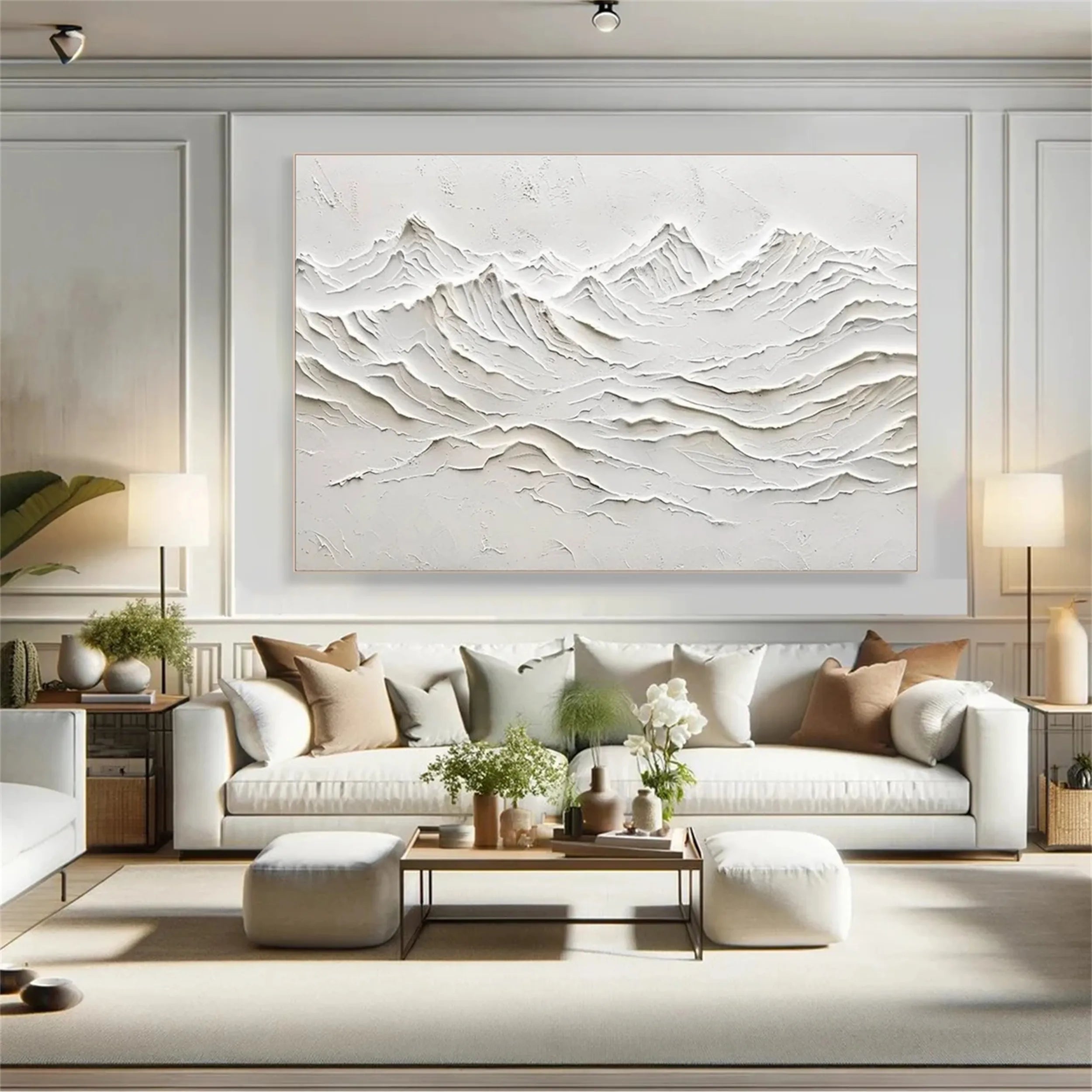 Plaster Art Minimalist Textured Painting #MM243