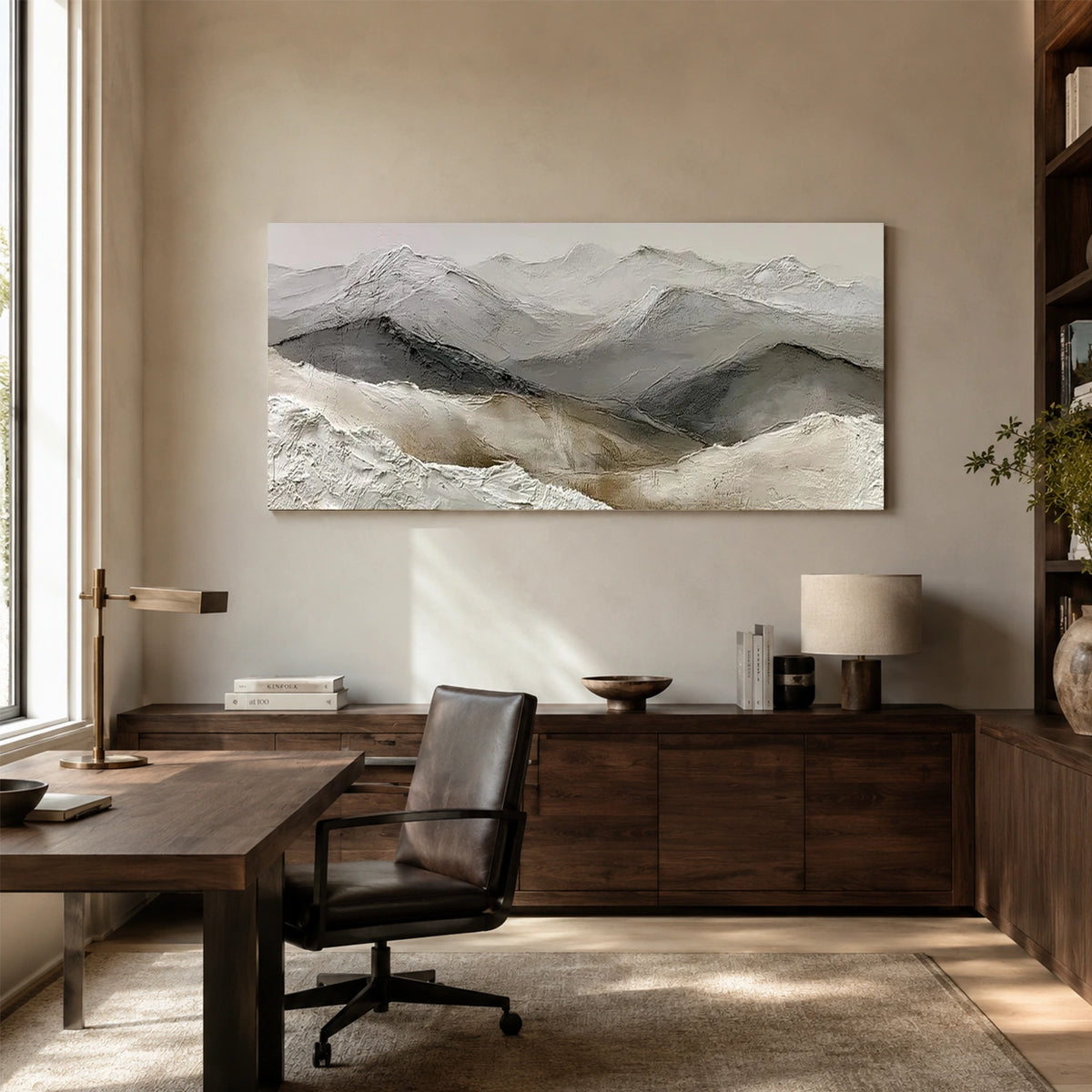 Minimalist Mountain Texture Canvas # MM477