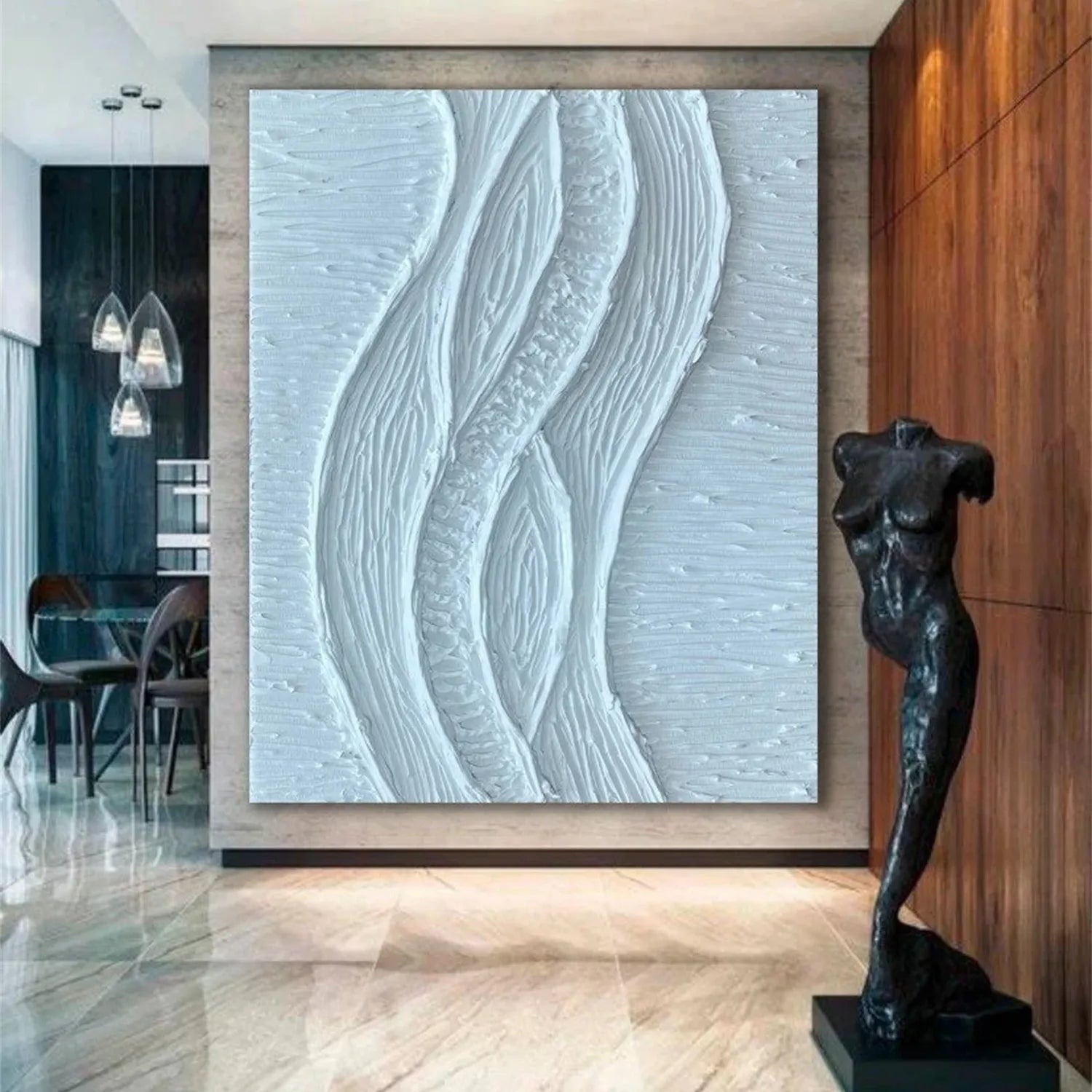 Plaster Art Minimalist Textured Painting #MM267