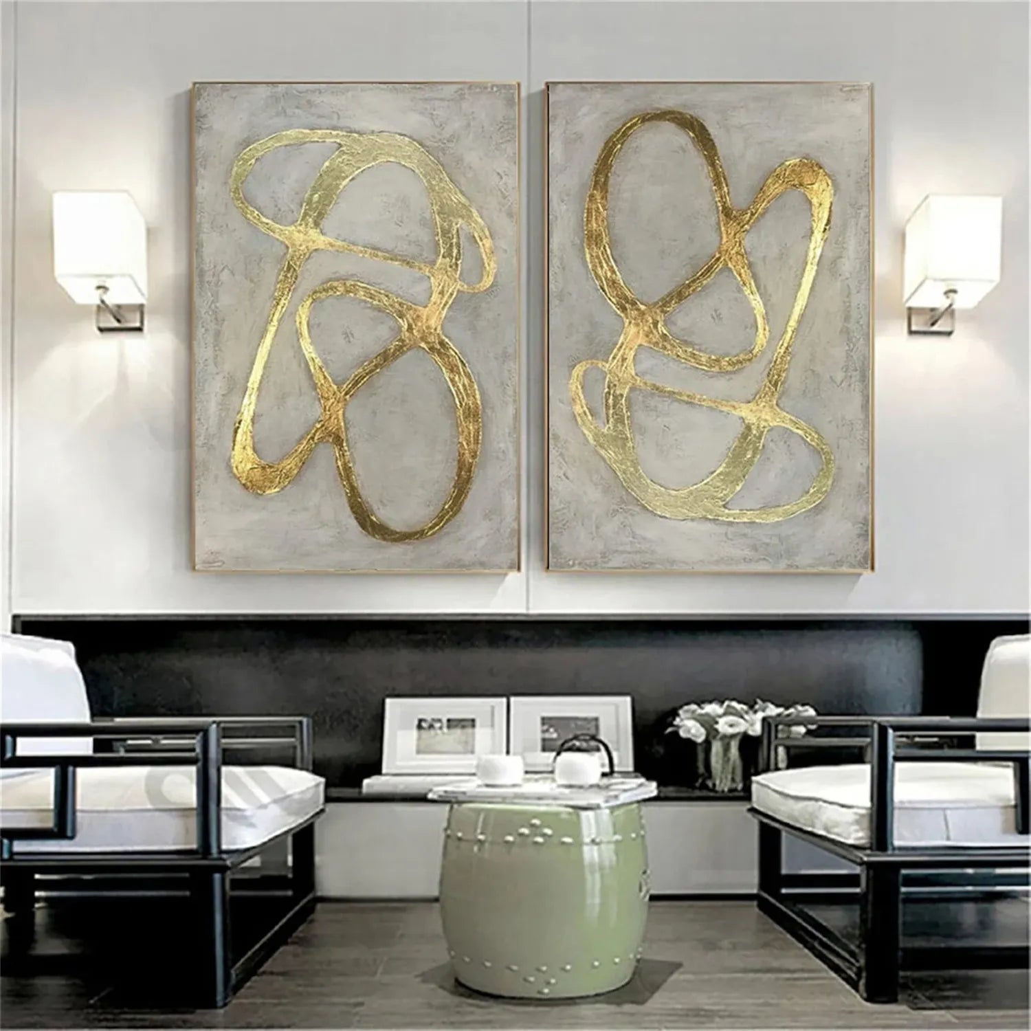 Abstract Painting Set of 2 #AB 237
