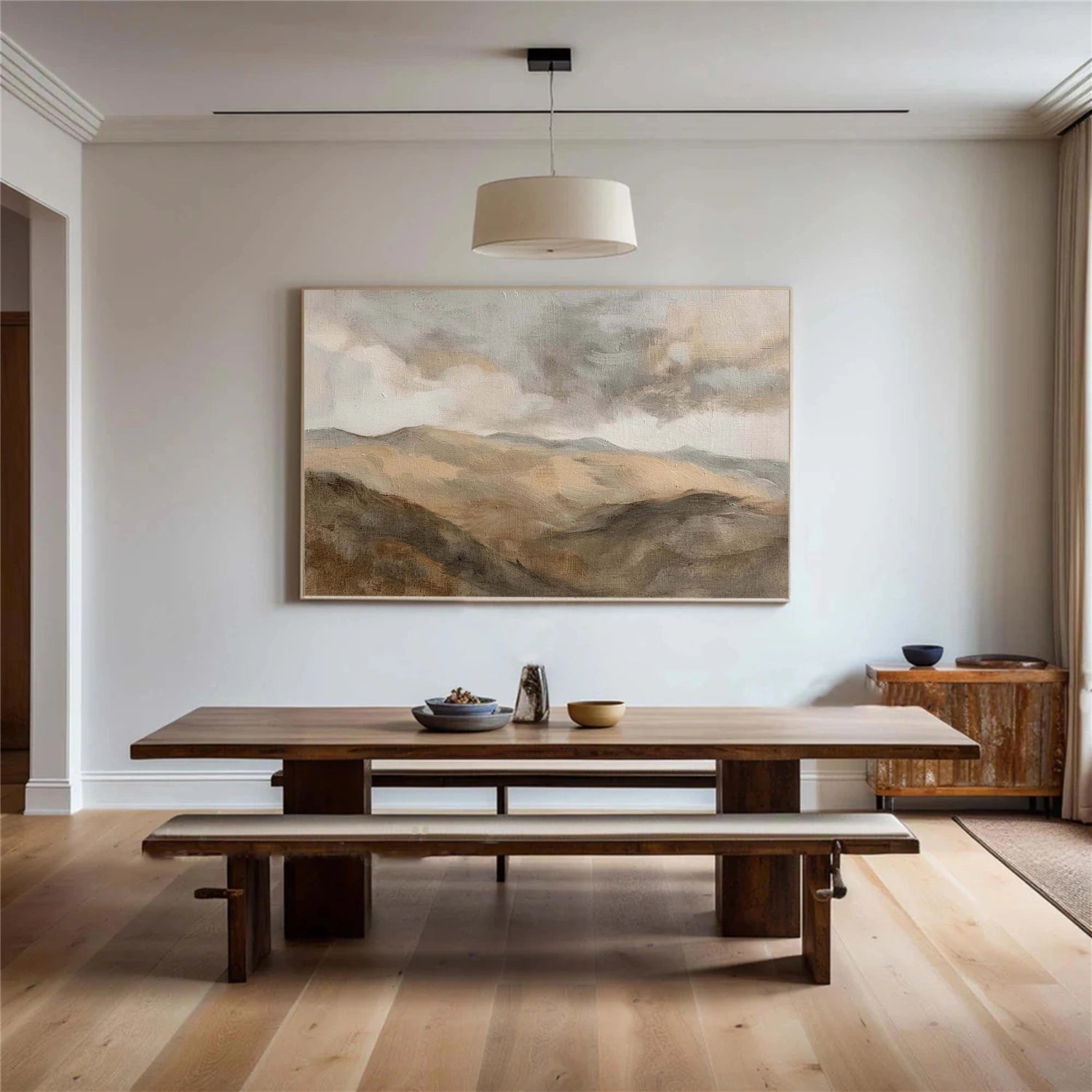 Minimalist Mountain Texture Canvas # MM425