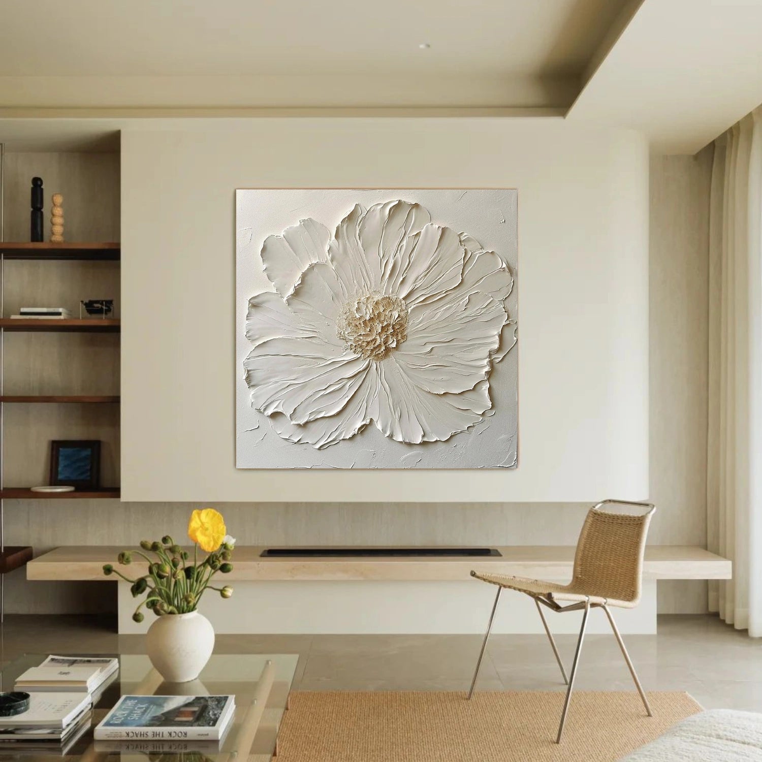 Flower & Tree Abstract Texture Canvas Art #FT 311