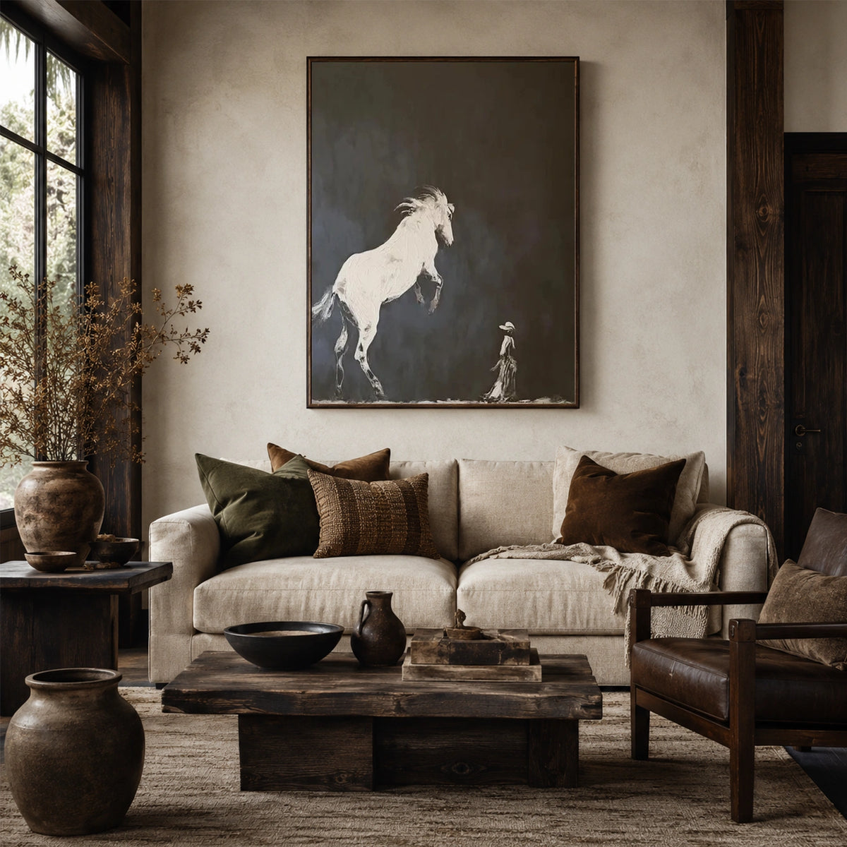 Abstract Animal Canvas Art #AP252