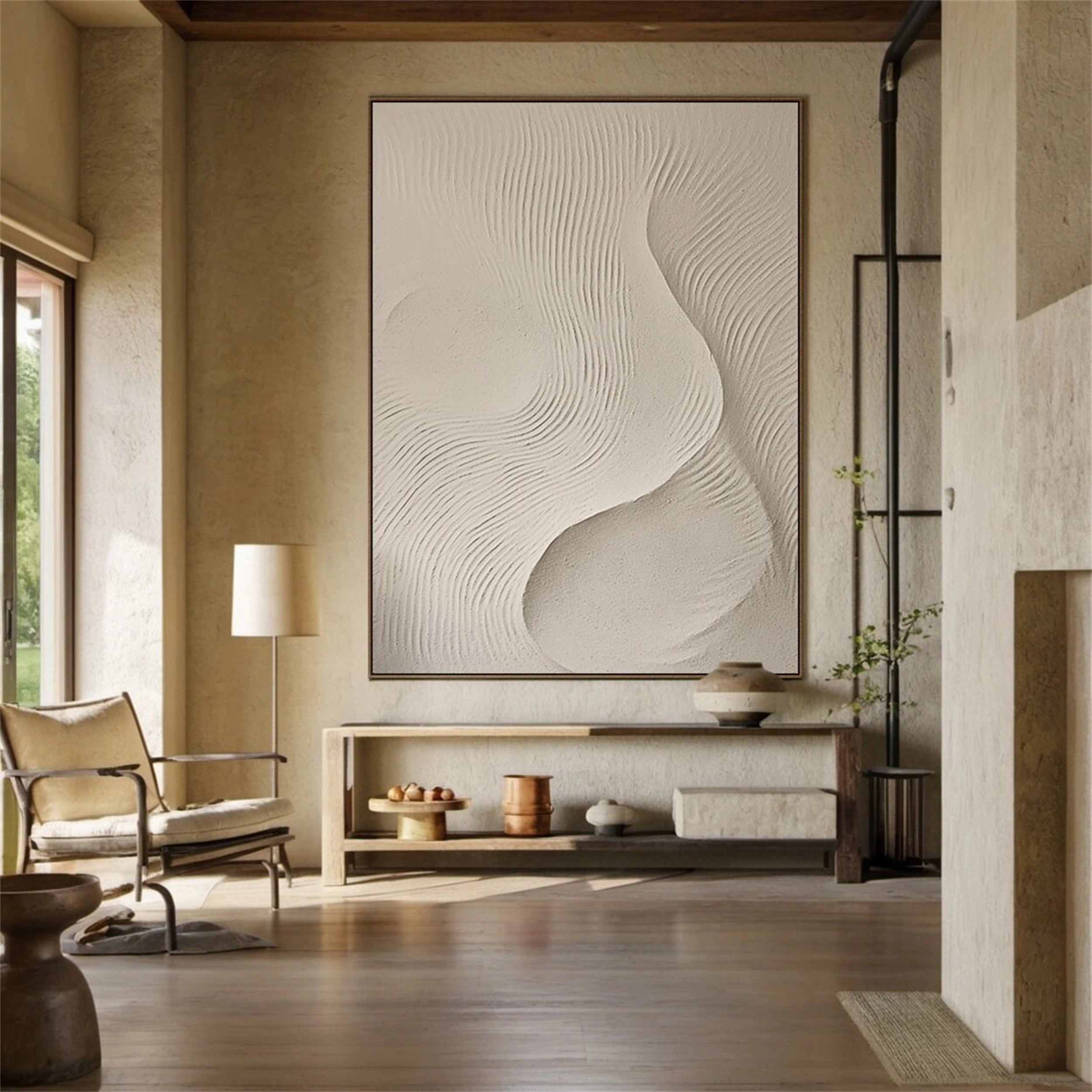 Beige & Brown Abstract #BB091