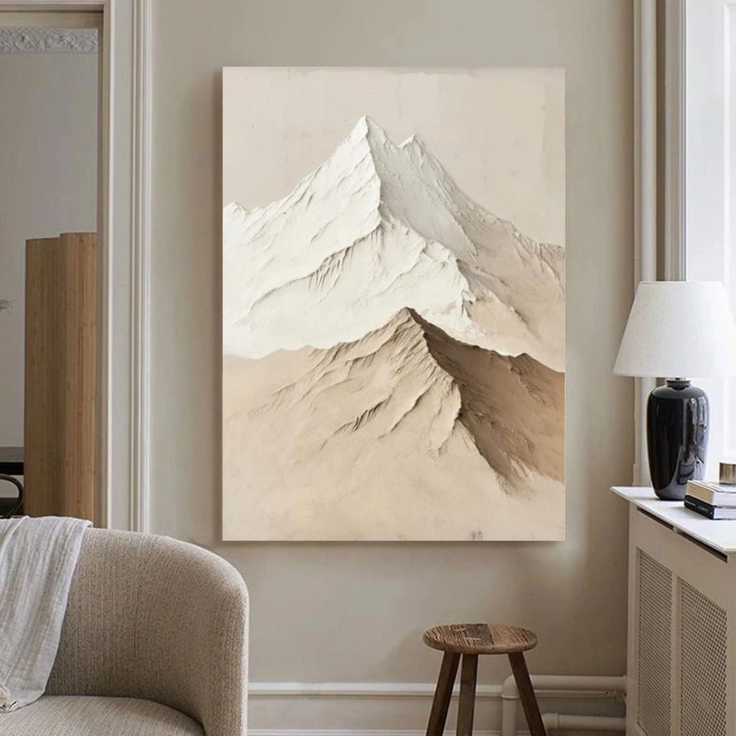 Minimalist Mountain Texture Canvas # MM394