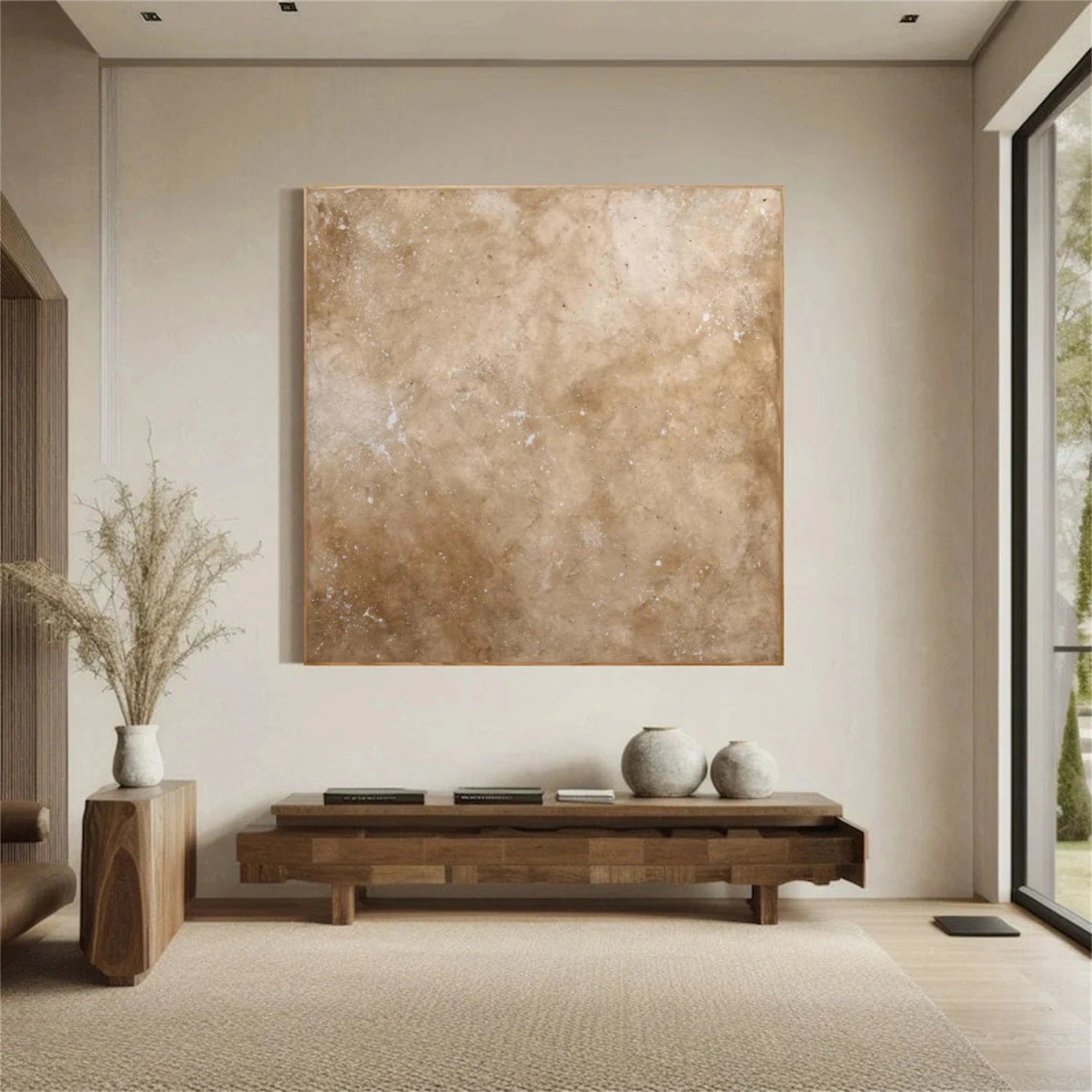Beige & Brown Wabi Sabi Wall Art #WS390