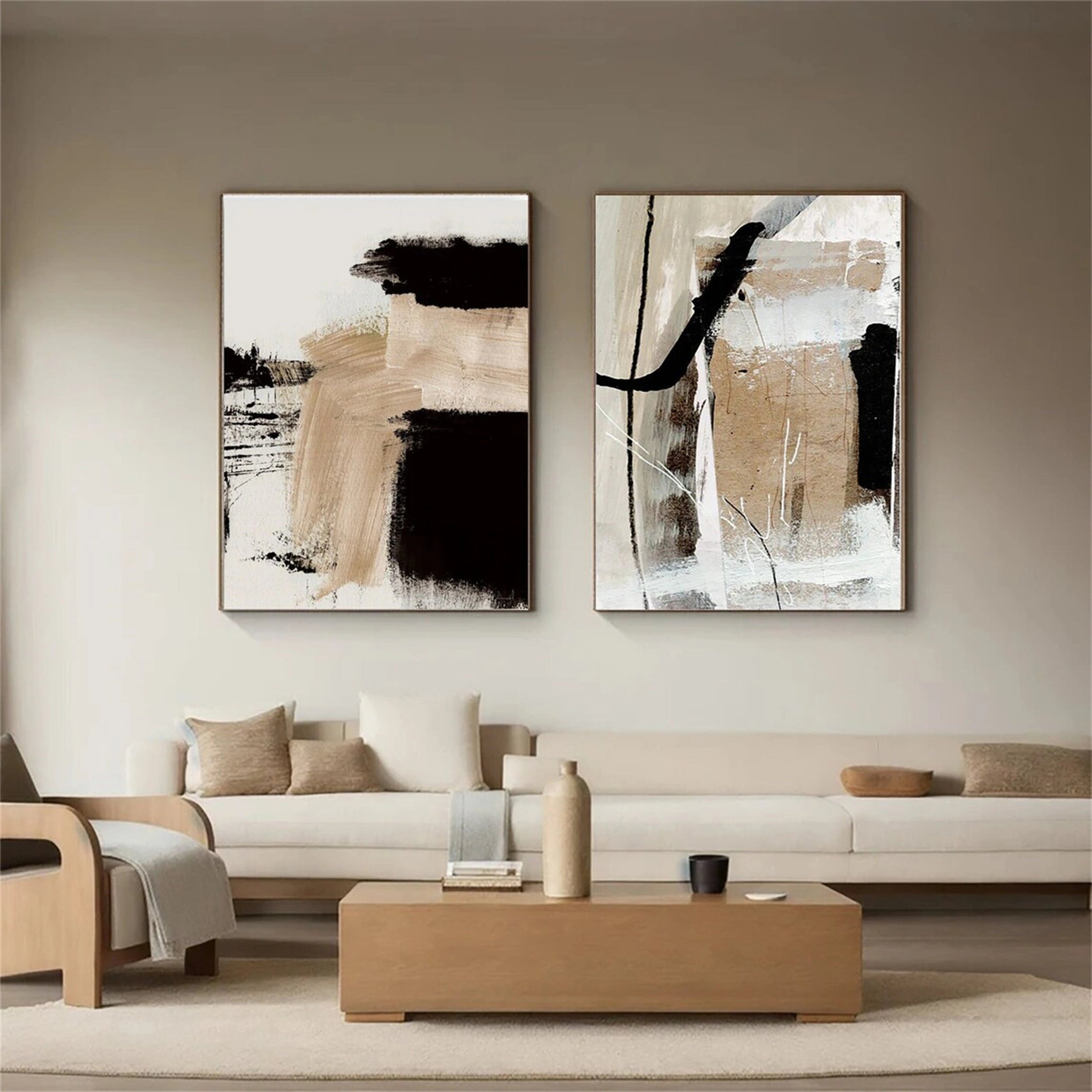 Abstract Painting Set of 2 #AB 098
