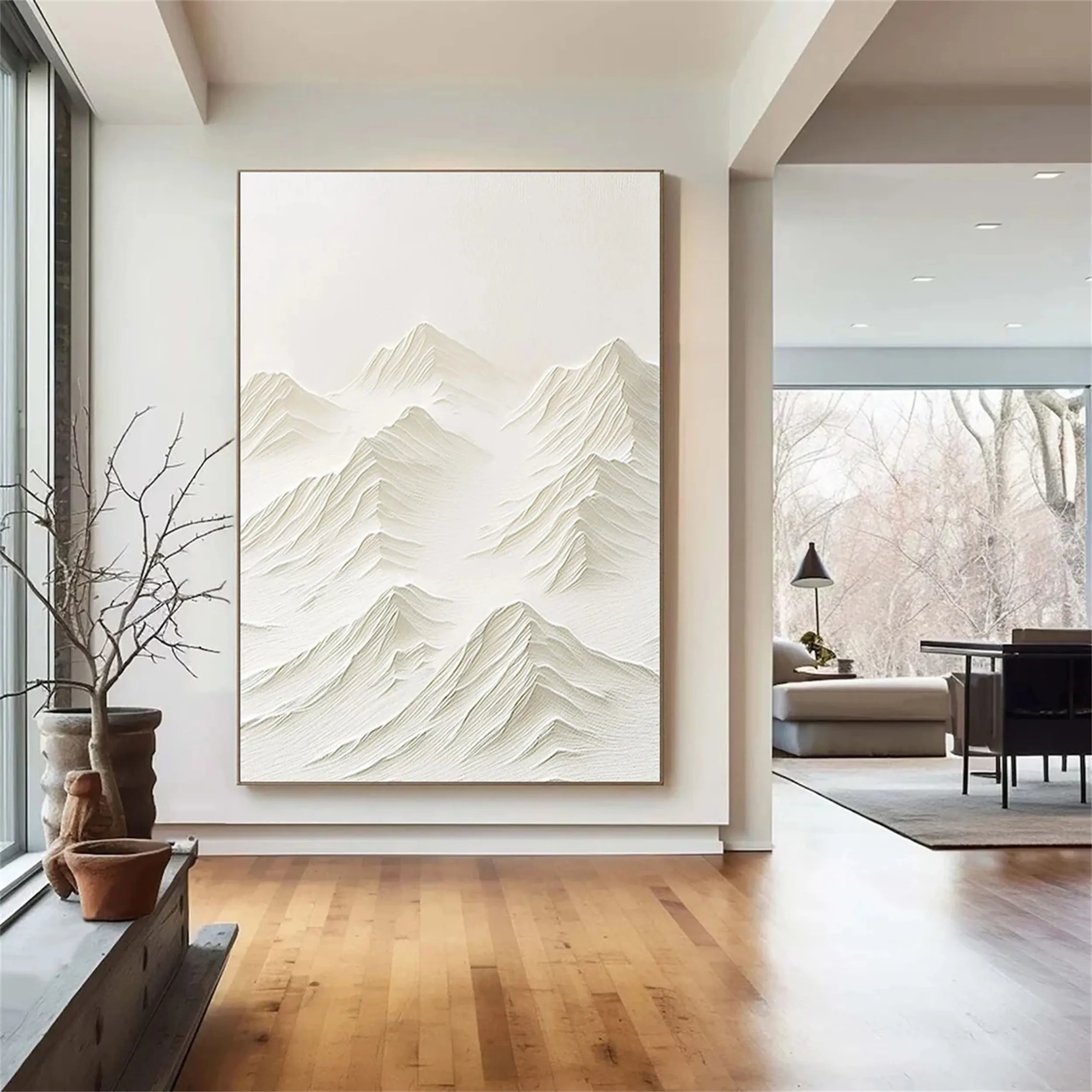 Plaster Art Minimalist Textured Painting #MM189