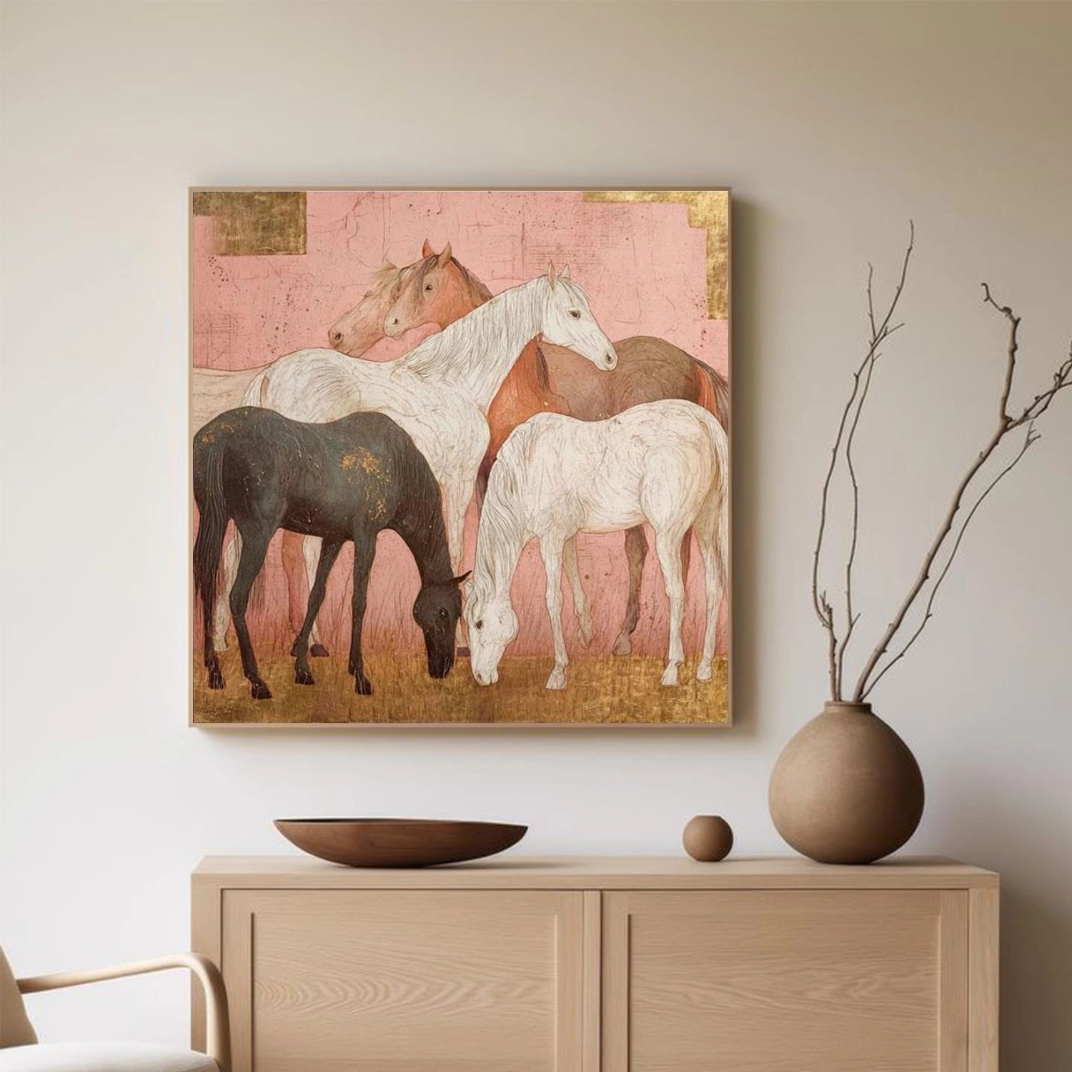 Abstract Animal Canvas Art #AP213