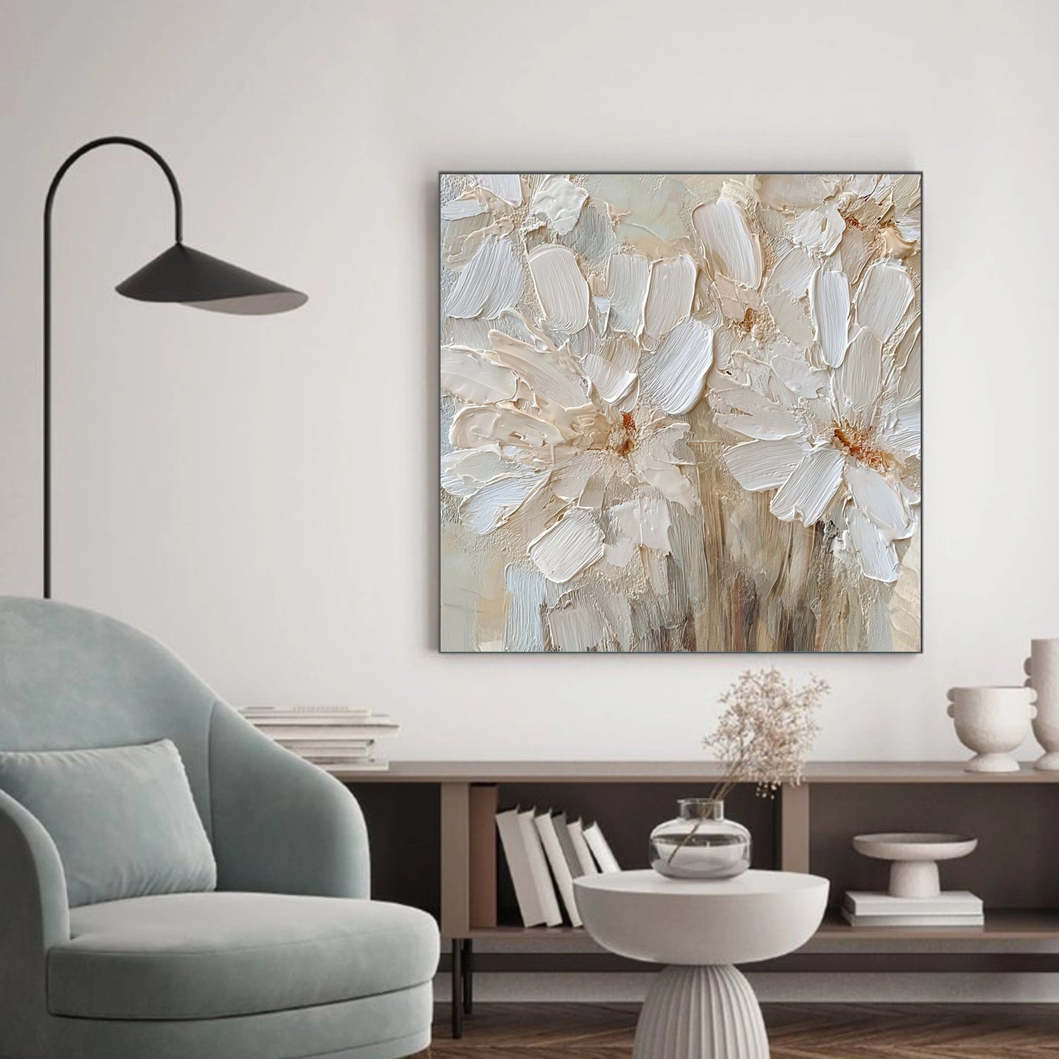 Flower & Tree Abstract Textured Canvas # FT 345
