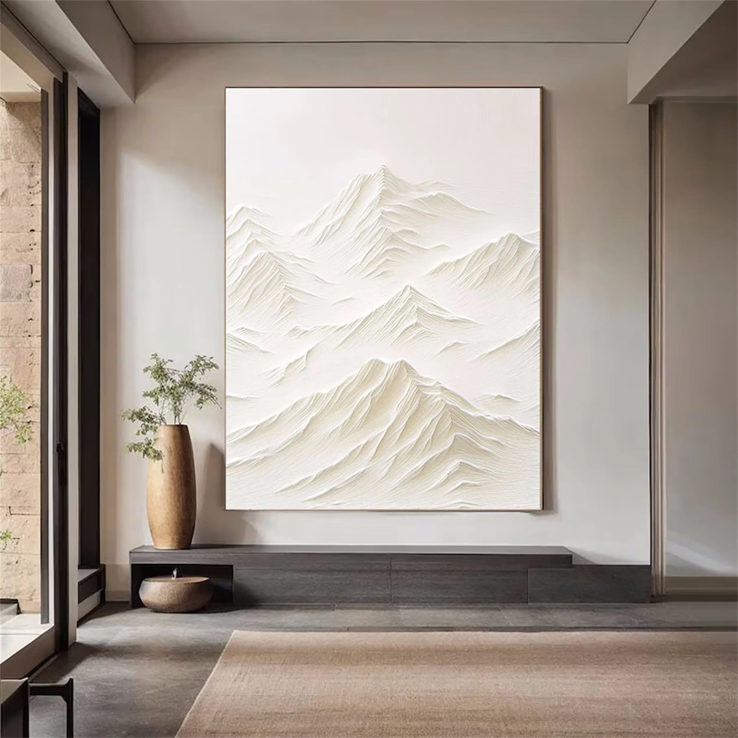 Plaster Art Minimalist Textured Painting #MM188
