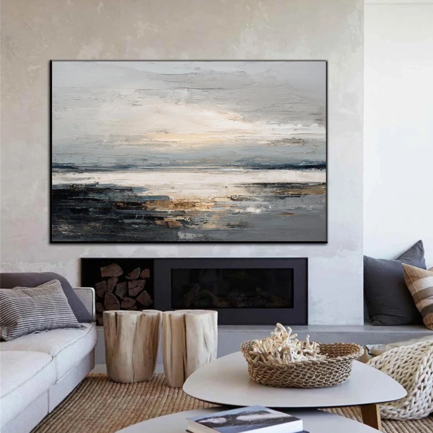 Abstract Textured Wall Art #AB 580