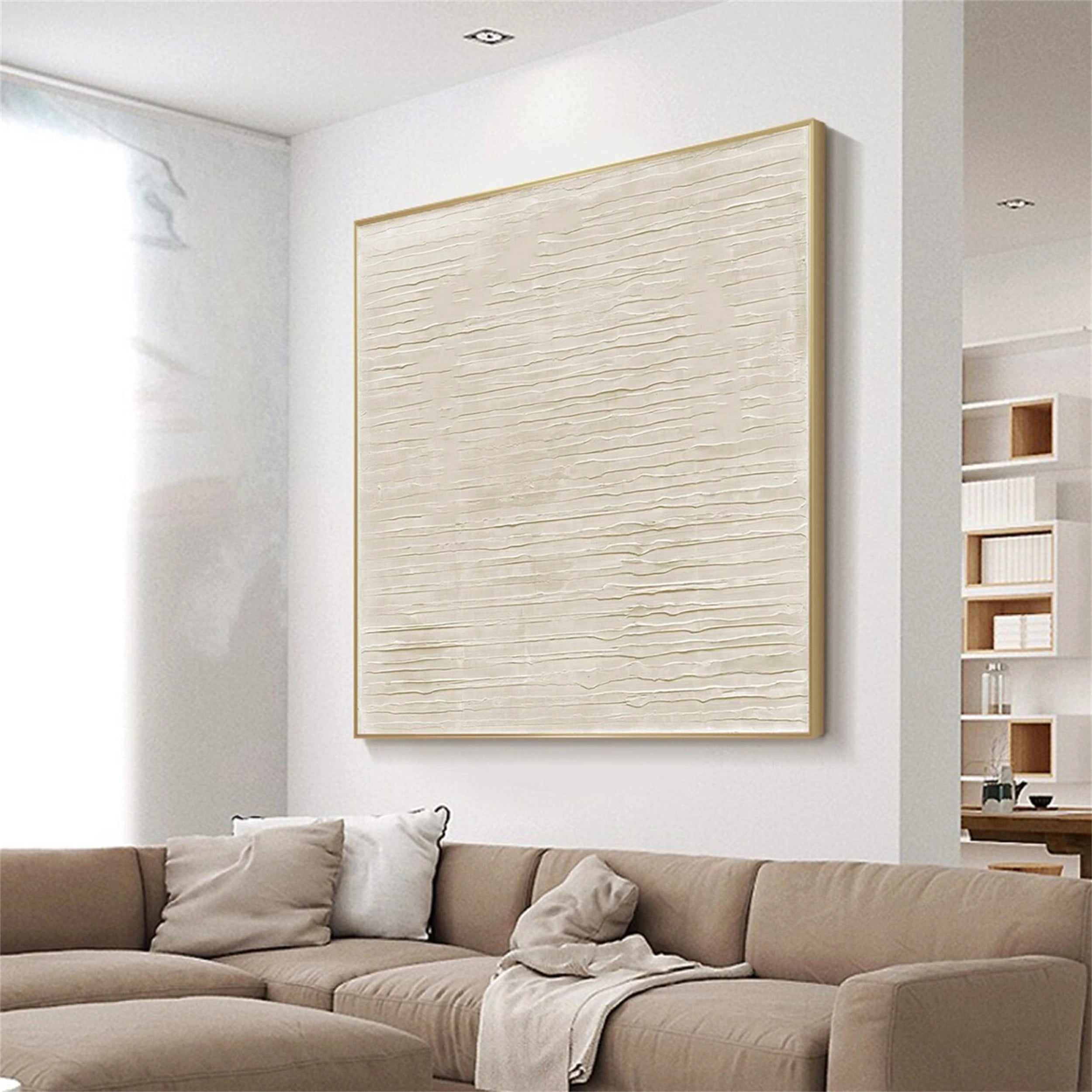 Beige & Brown Abstract #BB075