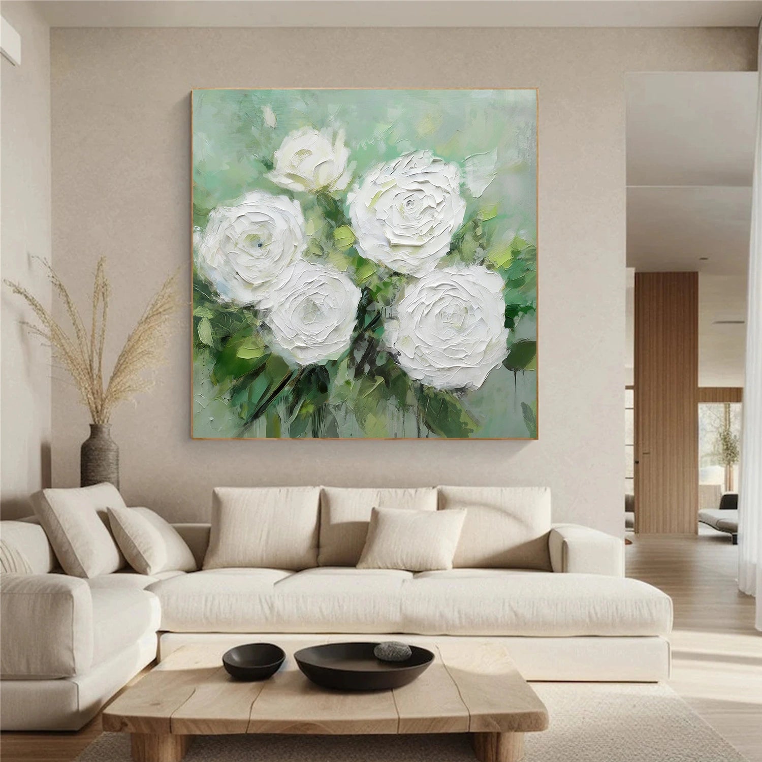 Flower & Tree Abstract Texture Canvas Art #FT 321