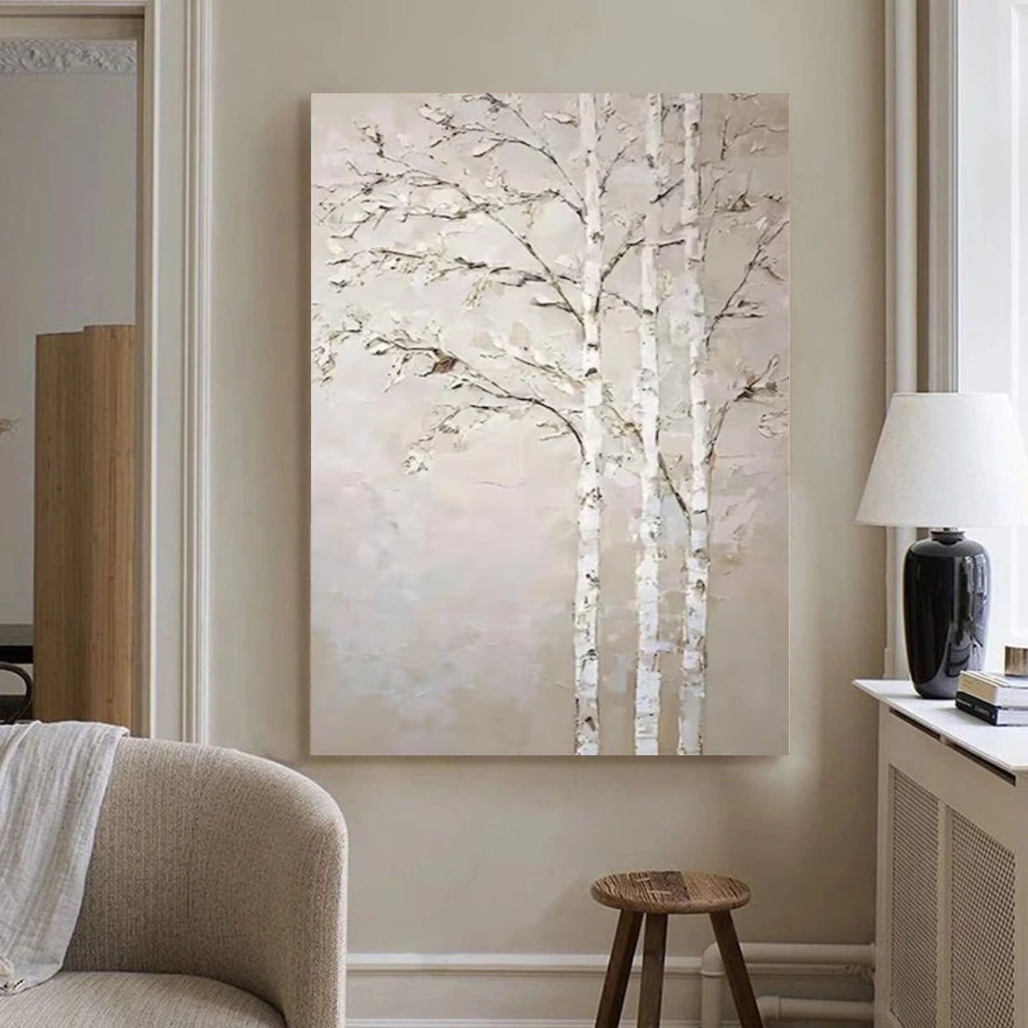 Flower & Tree Abstract Texture Canvas Art #FT 301