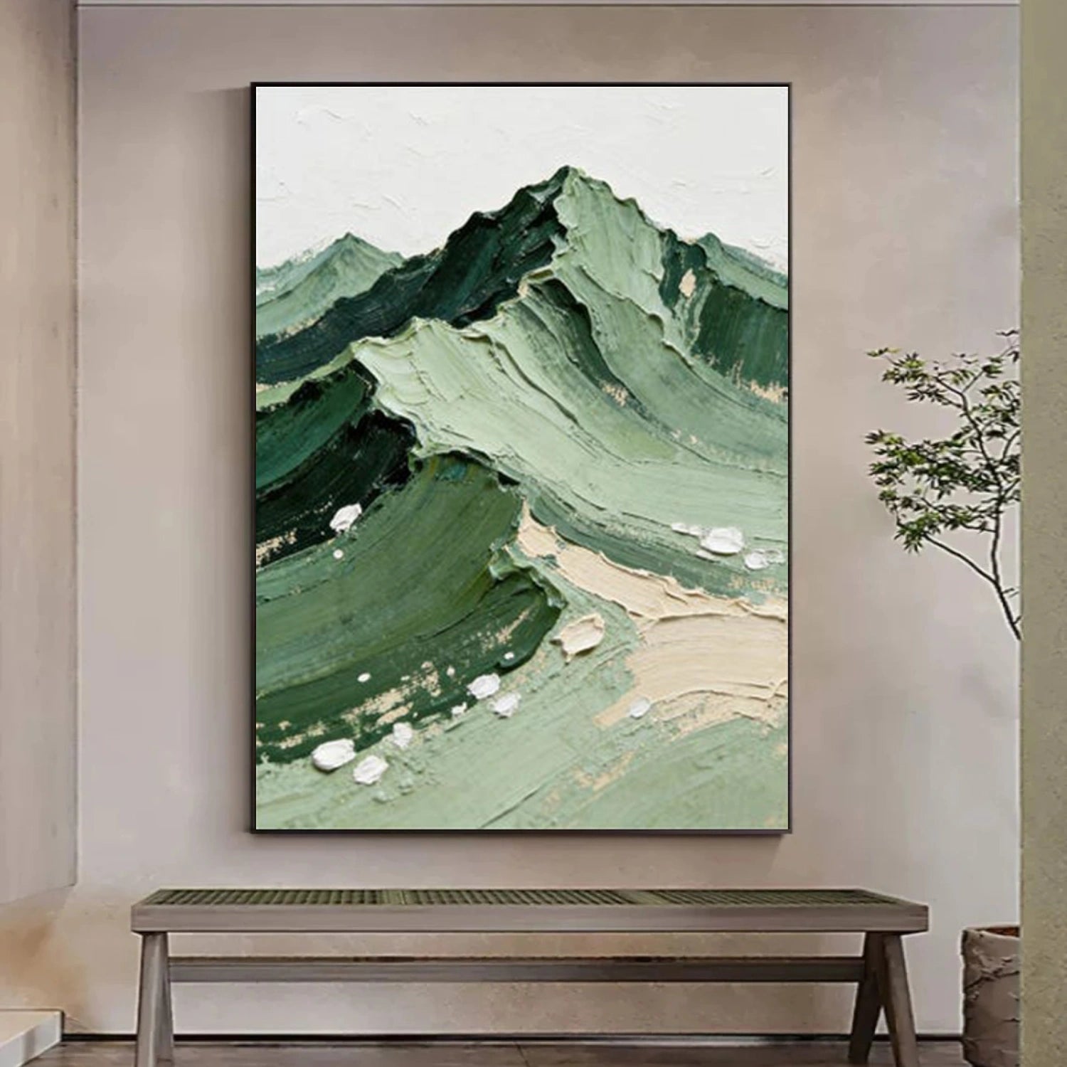 Minimalist Mountain Texture Canvas # MM369
