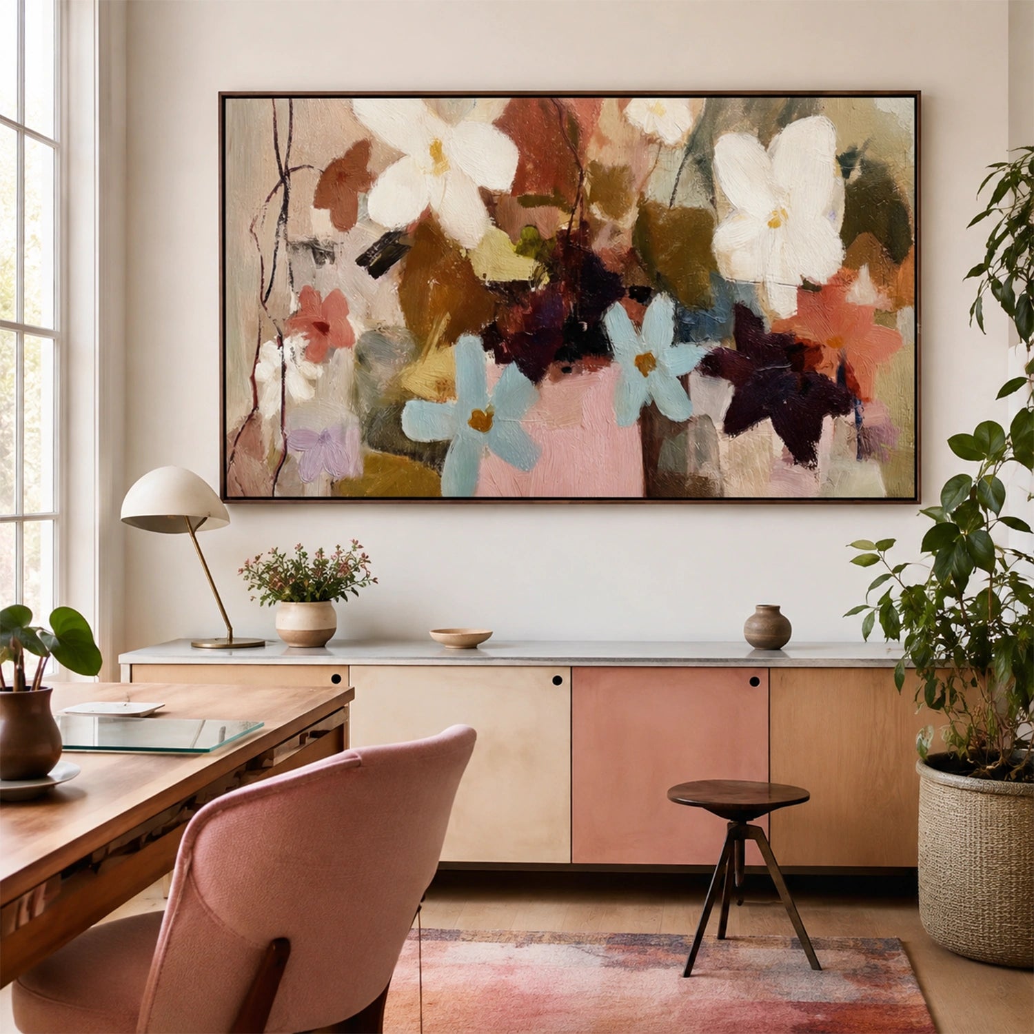 Flower & Tree Abstract Canvas # FT 411
